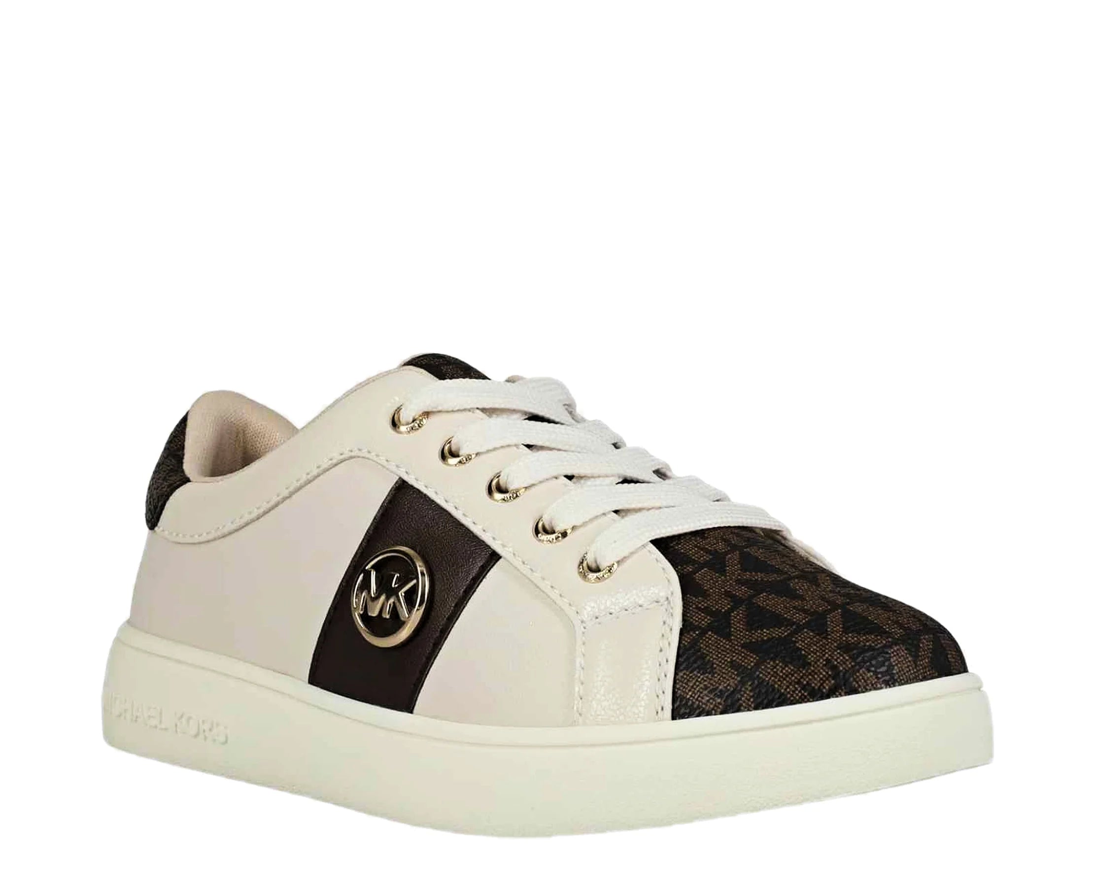 Sapatilhas Michael Kors Jem Raine Bege / Castanho — perfil exterior | MK03944258
