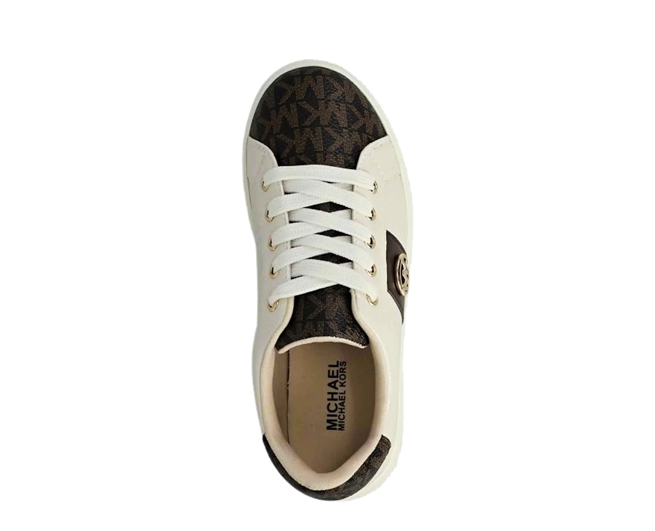 Sapatilhas Michael Kors Jem Raine Bege / Castanho — vista de topo | MK03944258