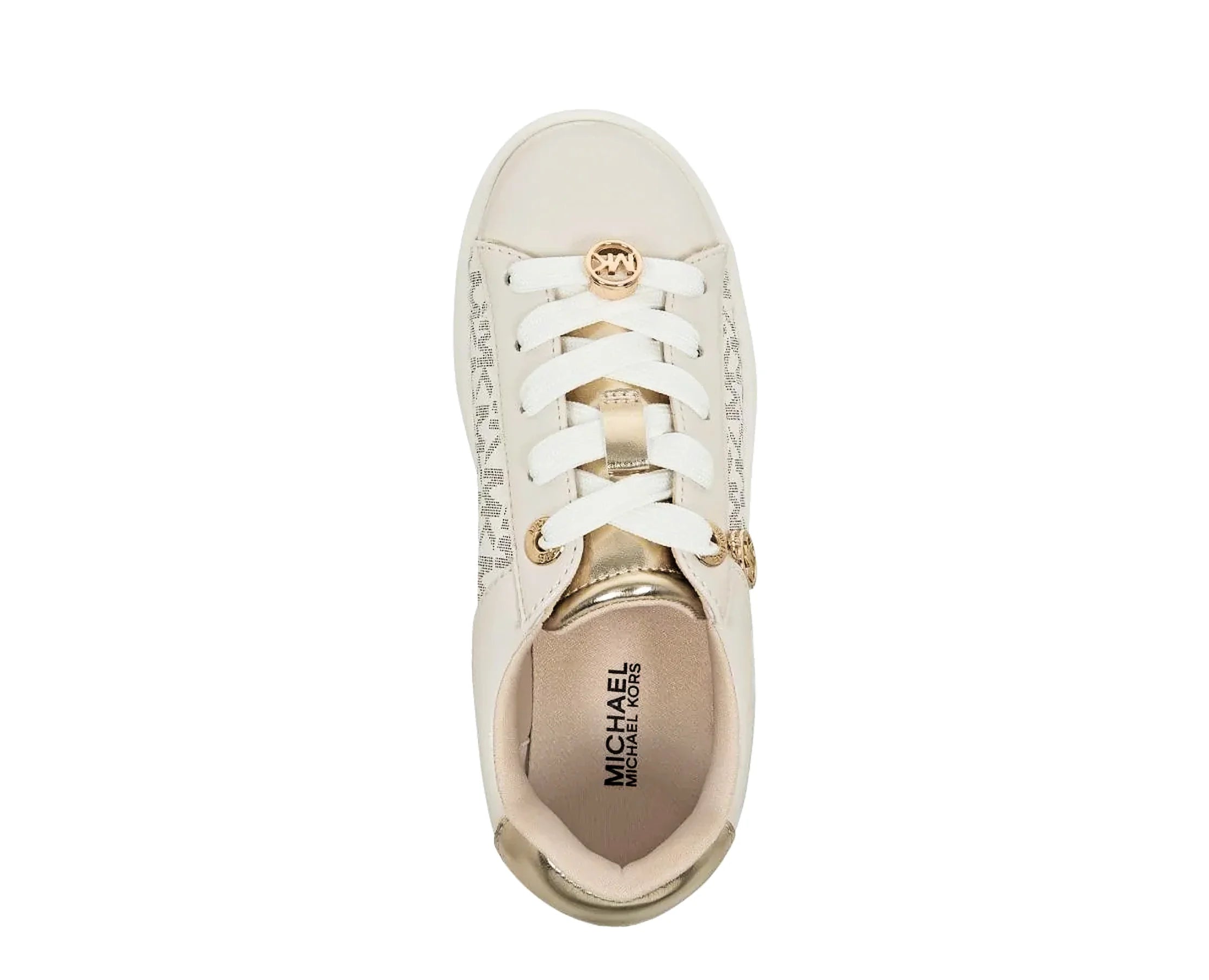 Sapatilhas Michael Kors Dottie Bege — vista de topo | MK05116256