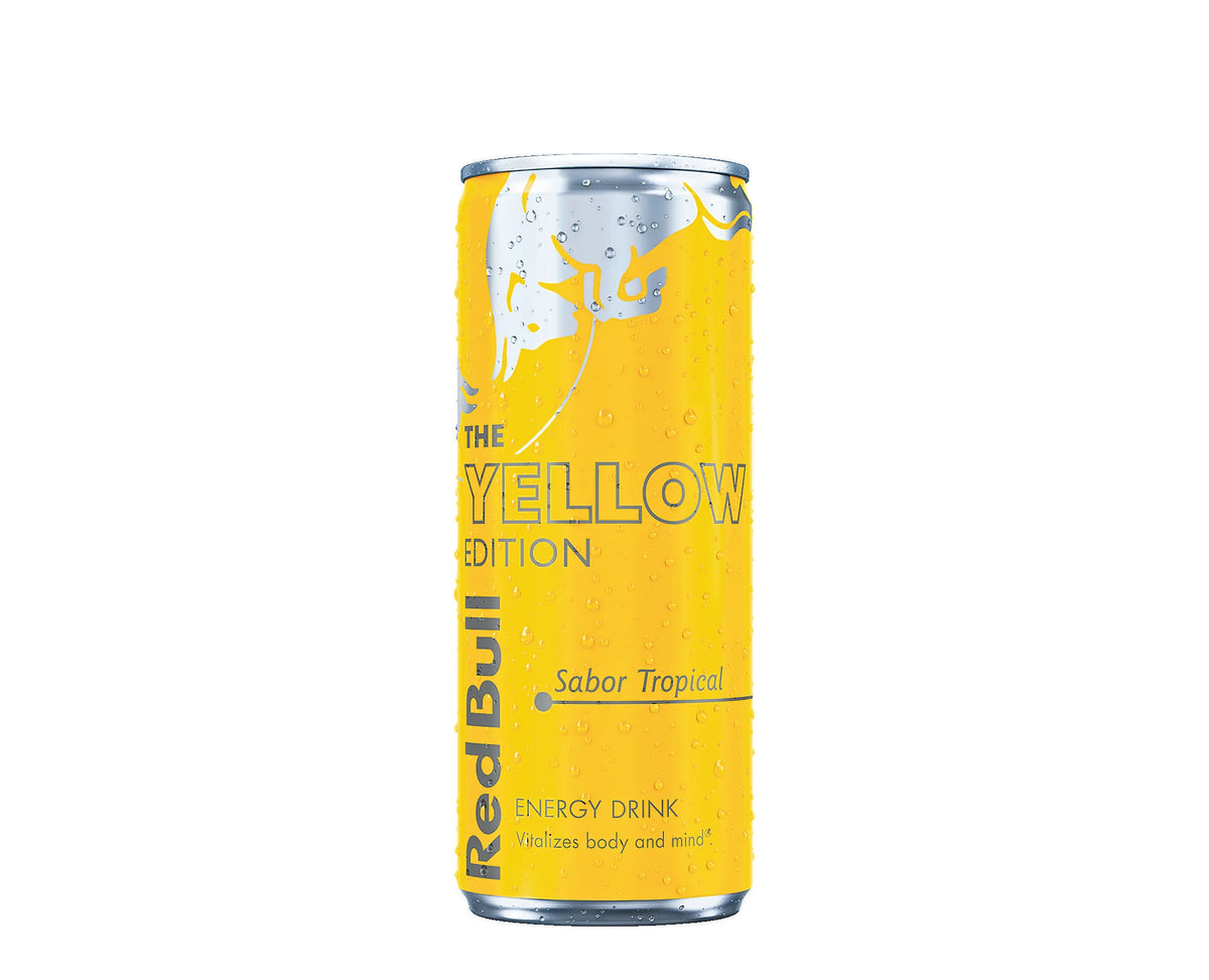 Red Bull Yellow Edition Tropical 250 ml — frente | RB249899