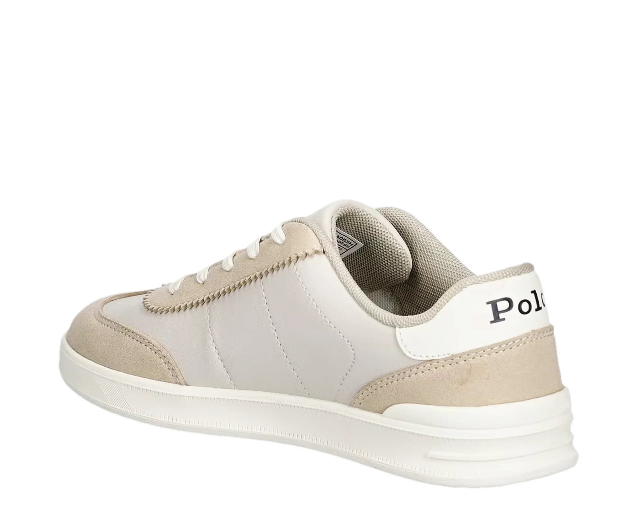 Sapatilhas Ralph Lauren Hollis Branco — perfil interior | RL04998272