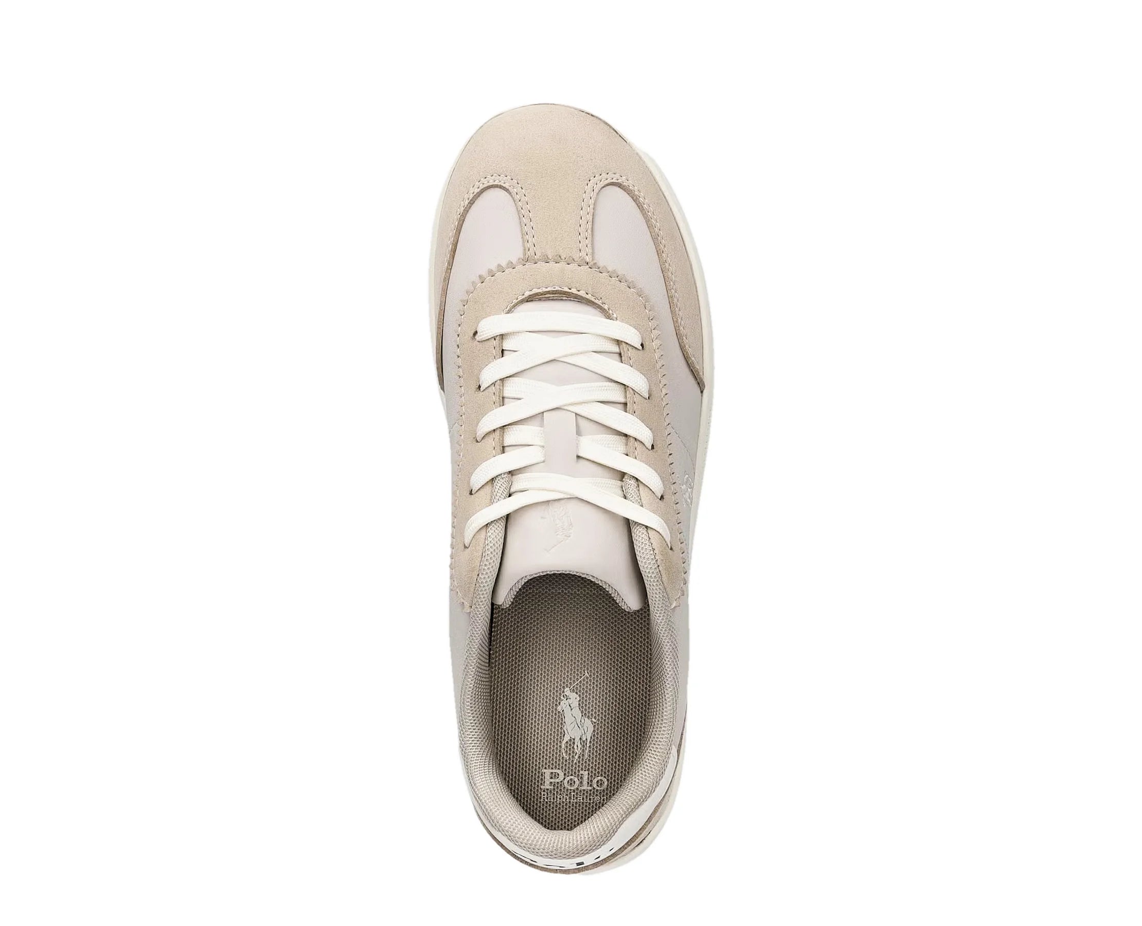 Sapatilhas Ralph Lauren Hollis Branco — vista de topo | RL04998272