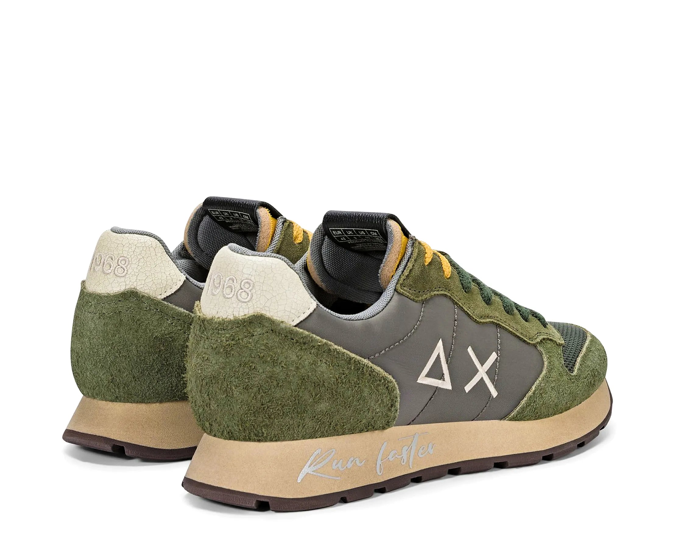Sapatilhas SUN68 Tom Vintage Verde — traseira | SCPZ46105-74