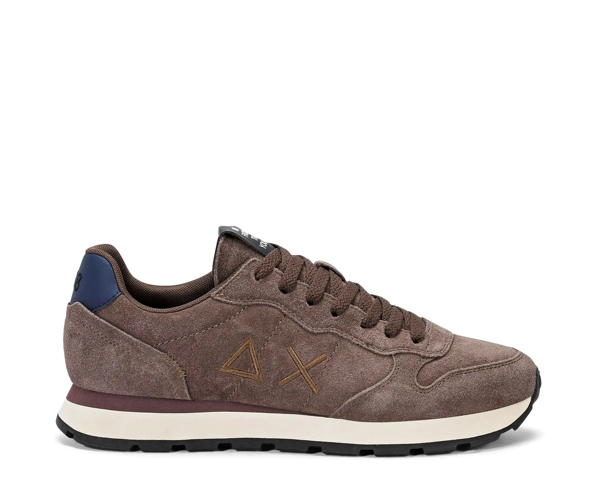 Sapatilhas SUN68 Tom Suede Castanho — perfil exterior | SCPZ46106-08