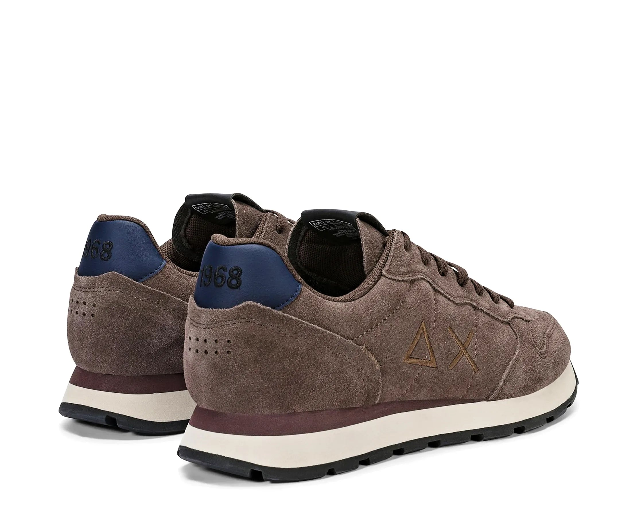 Sapatilhas SUN68 Tom Suede Castanho — traseira | SCPZ46106-08