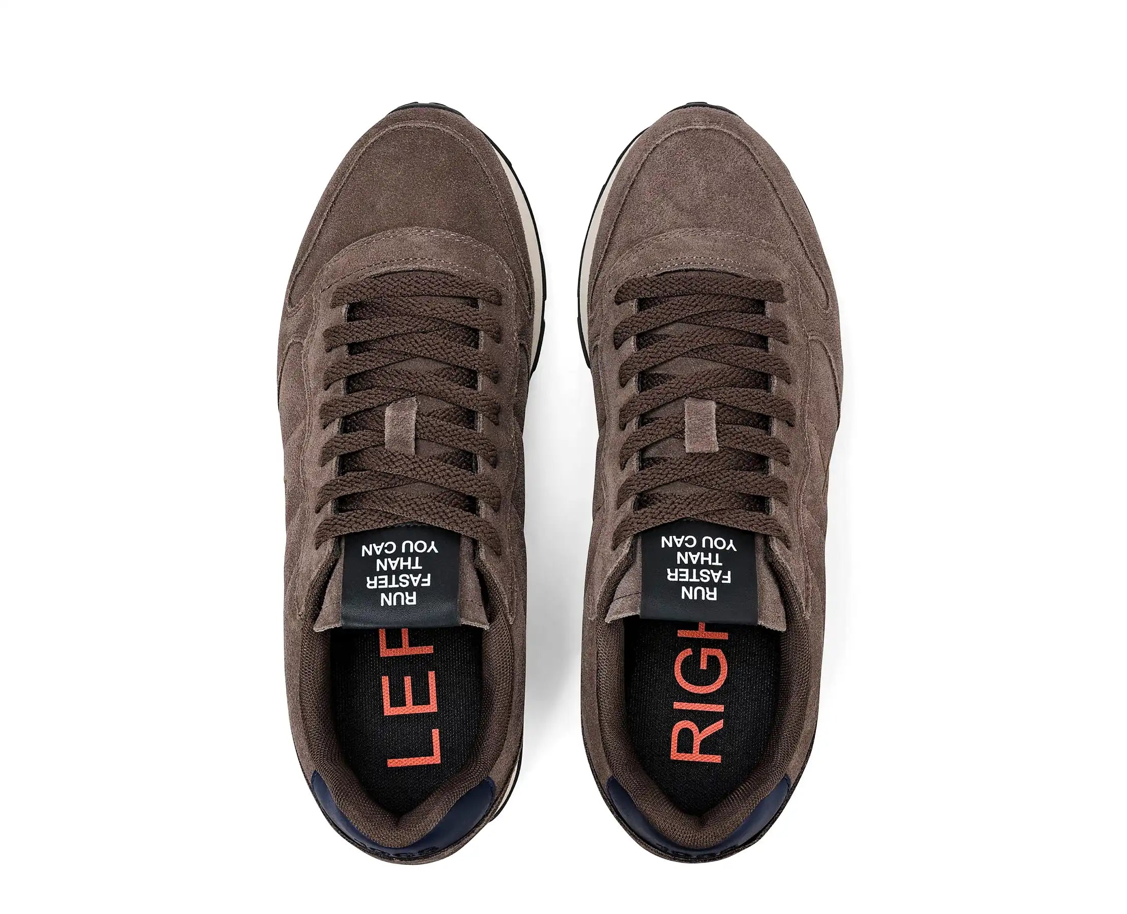 Sapatilhas SUN68 Tom Suede Castanho — vista de topo | SCPZ46106-08