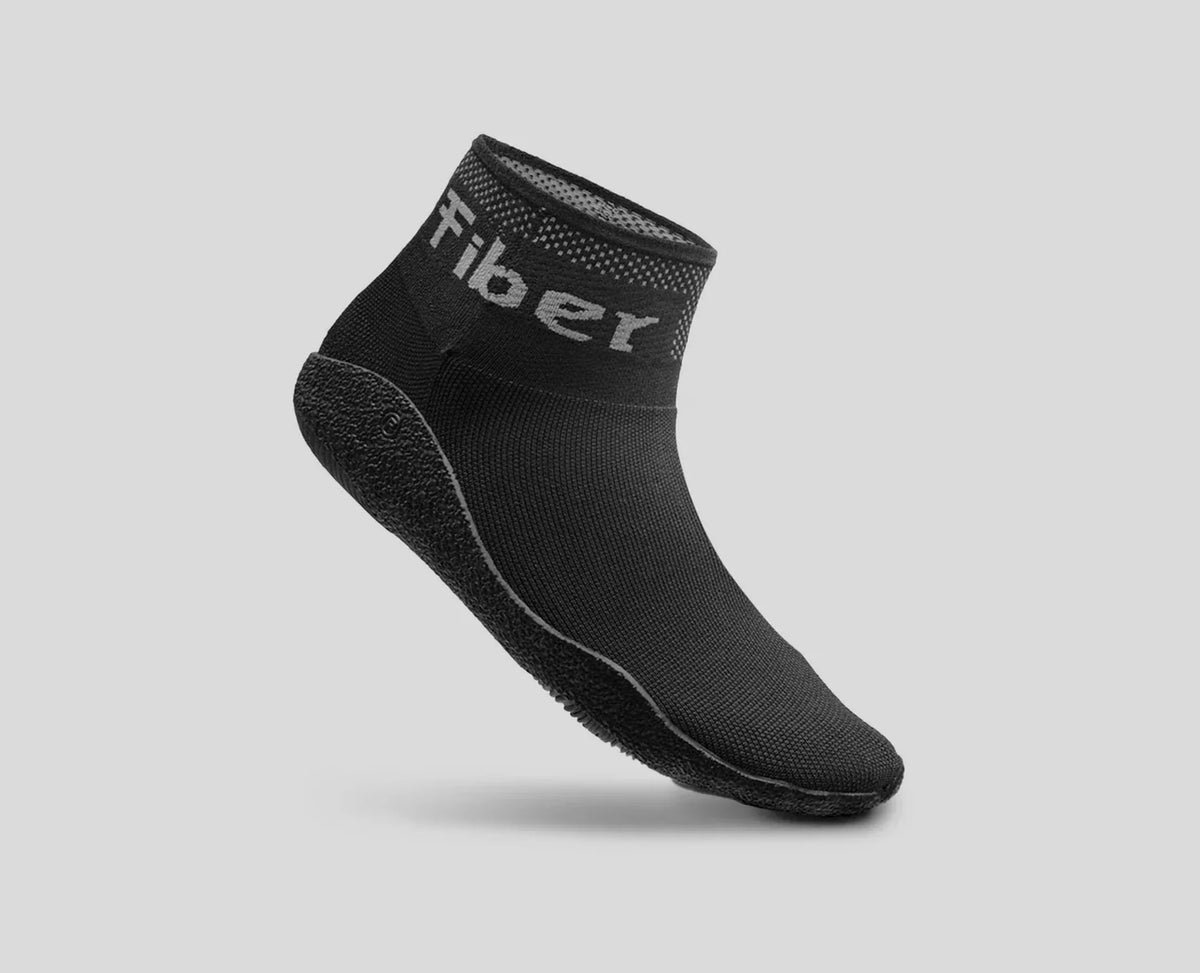 Sapatilhas Fiber Training Preto — perfil exterior | SFBMUL-ALLBLACK-V2