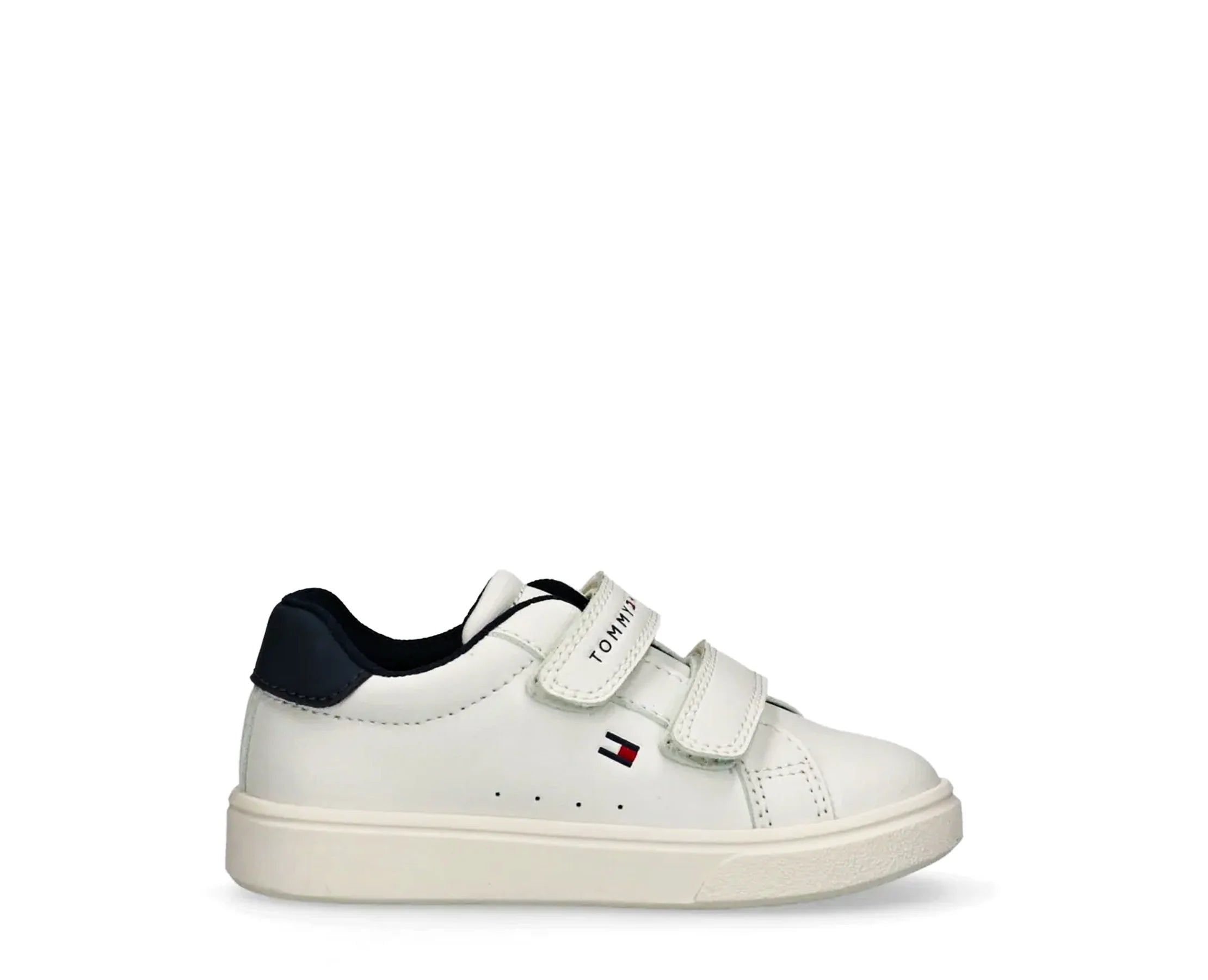Sapatilhas Tommy Hilfiger Low Cut Velcro Branco — perfil exterior | T1X9-35216-1355X336