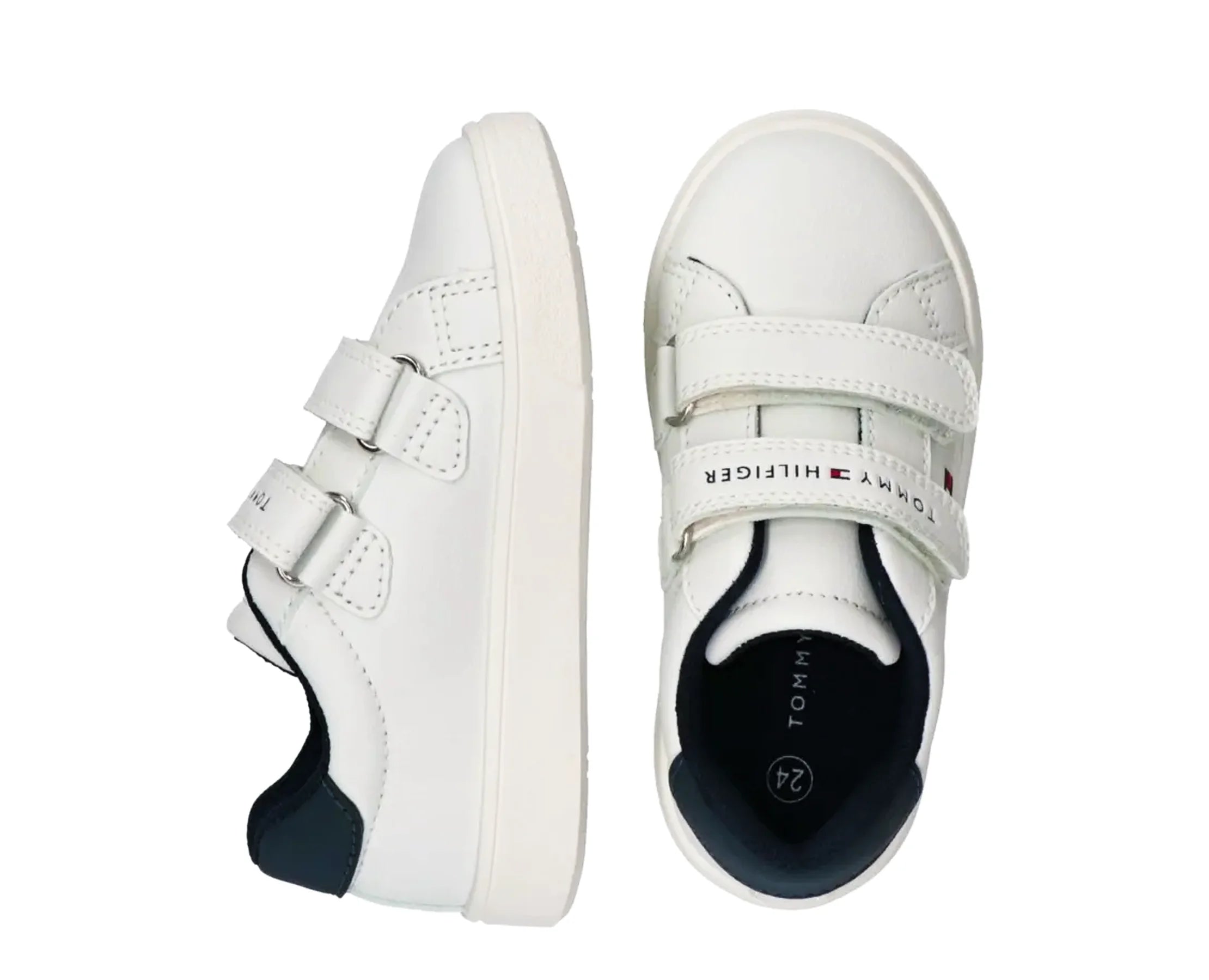 Sapatilhas Tommy Hilfiger Low Cut Velcro Branco — par | T1X9-35216-1355X336