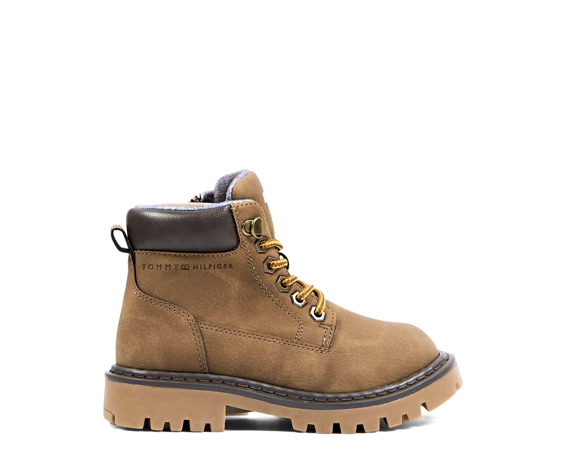 Sapatilhas Tommy Hilfiger Lace-Up Bootie Castanho — perfil exterior | T3X5-35280-0296A694