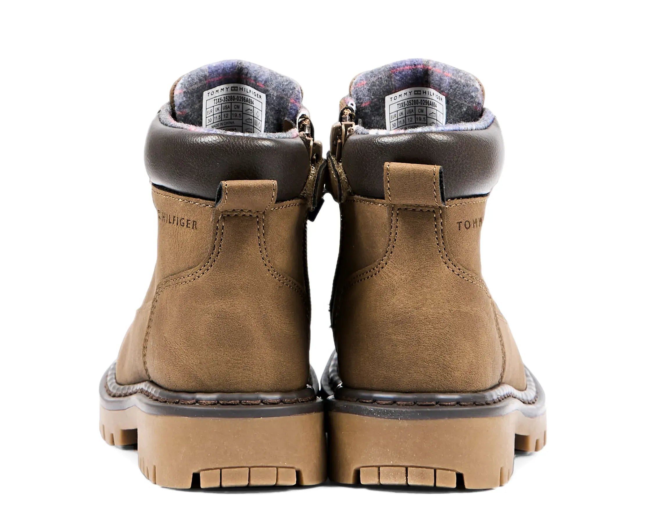 Sapatilhas Tommy Hilfiger Lace-Up Bootie Castanho — traseira | T3X5-35280-0296A694