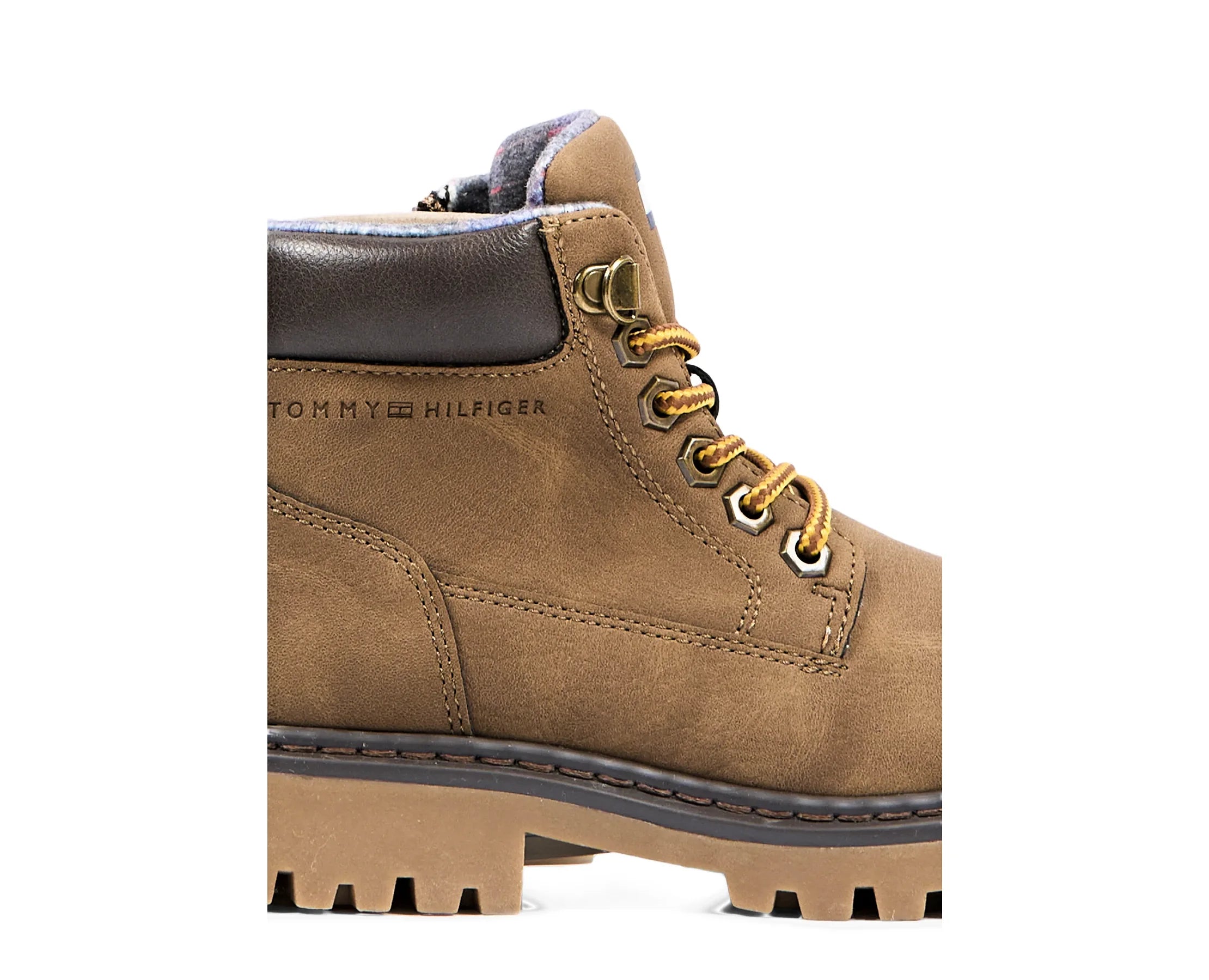 Sapatilhas Tommy Hilfiger Lace-Up Bootie Castanho — detalhe | T3X5-35280-0296A694