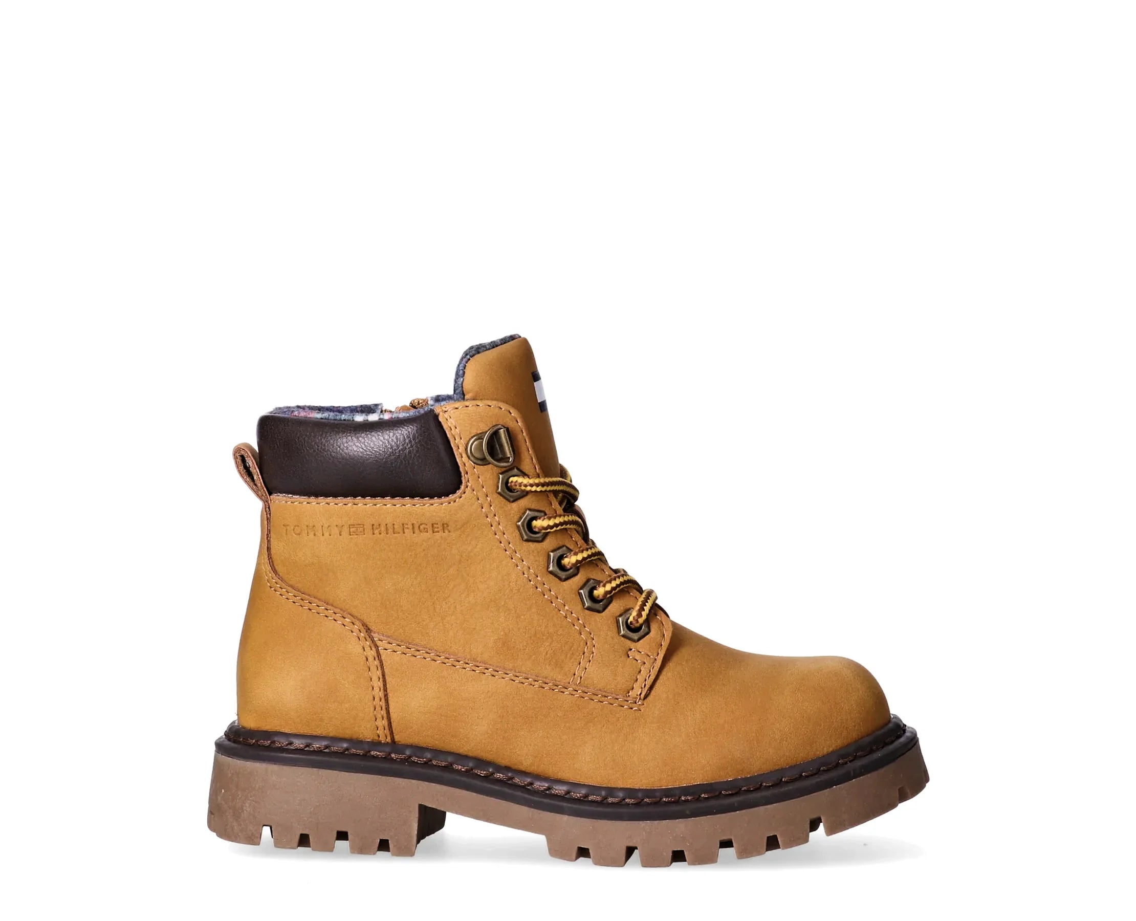 Sapatilhas Tommy Hilfiger Lace-Up Bootie Camel — perfil exterior | T3X5-35280-0296X651