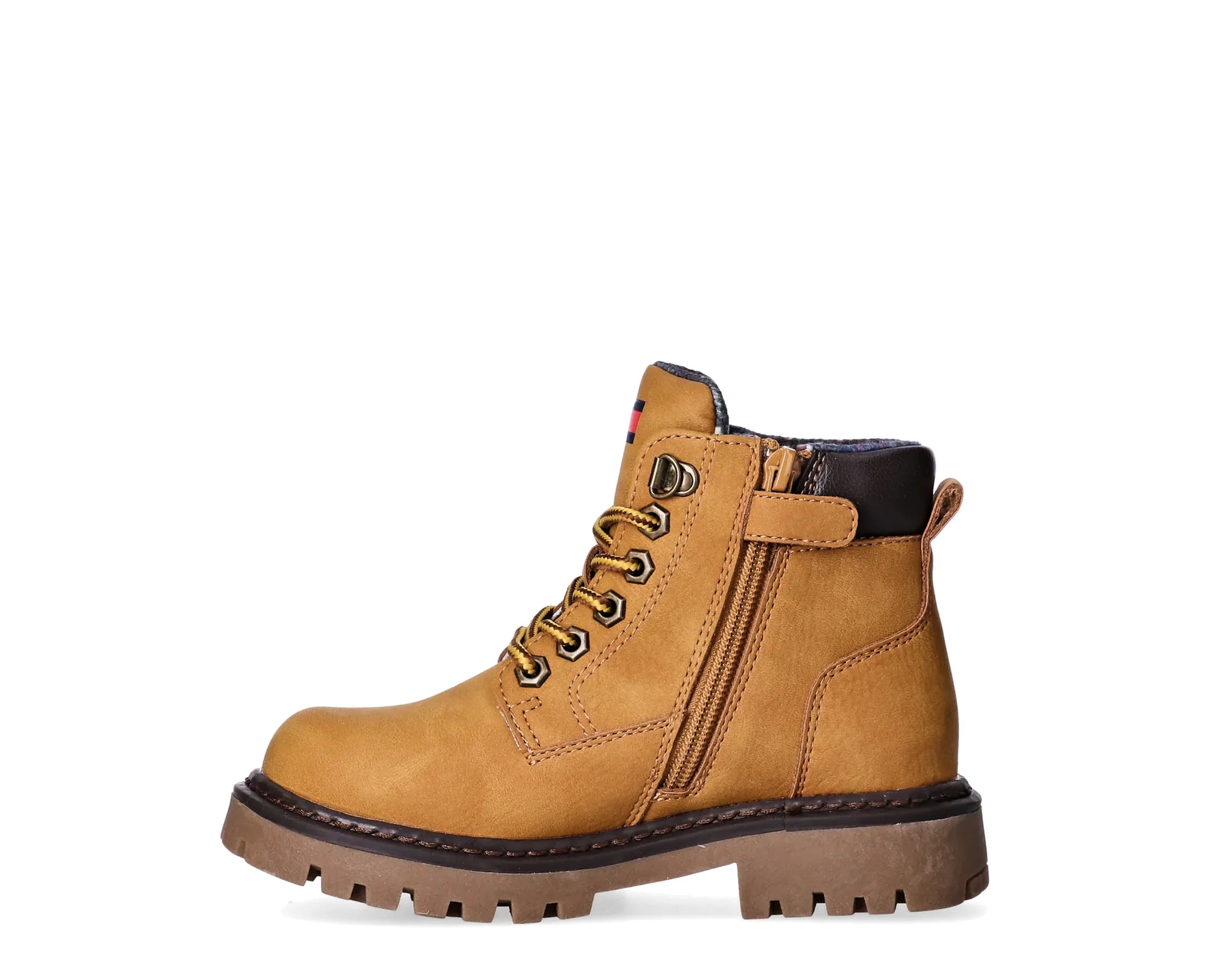 Sapatilhas Tommy Hilfiger Lace-Up Bootie Camel — perfil interior | T3X5-35280-0296X651