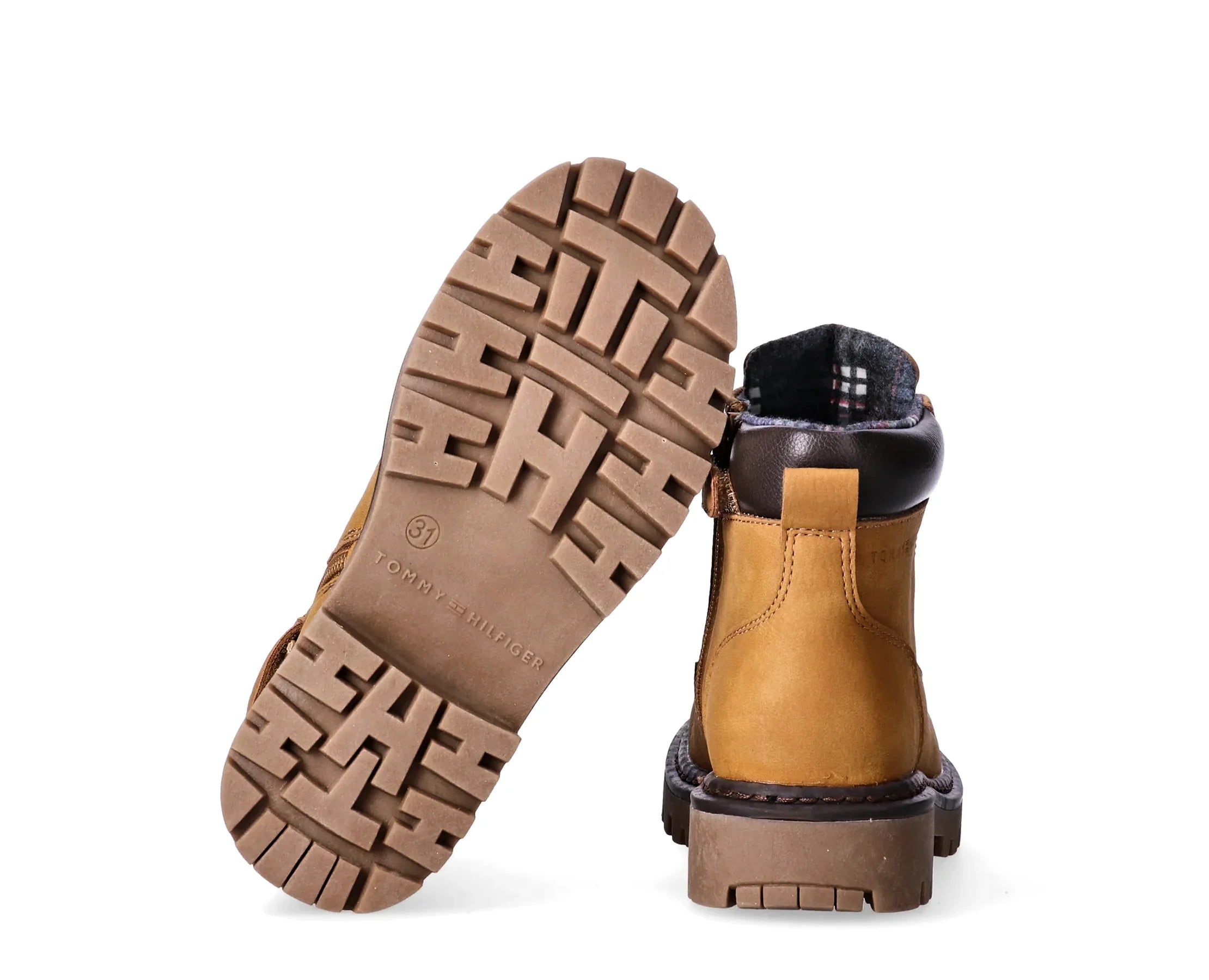 Sapatilhas Tommy Hilfiger Lace-Up Bootie Camel — sola | T3X5-35280-0296X651