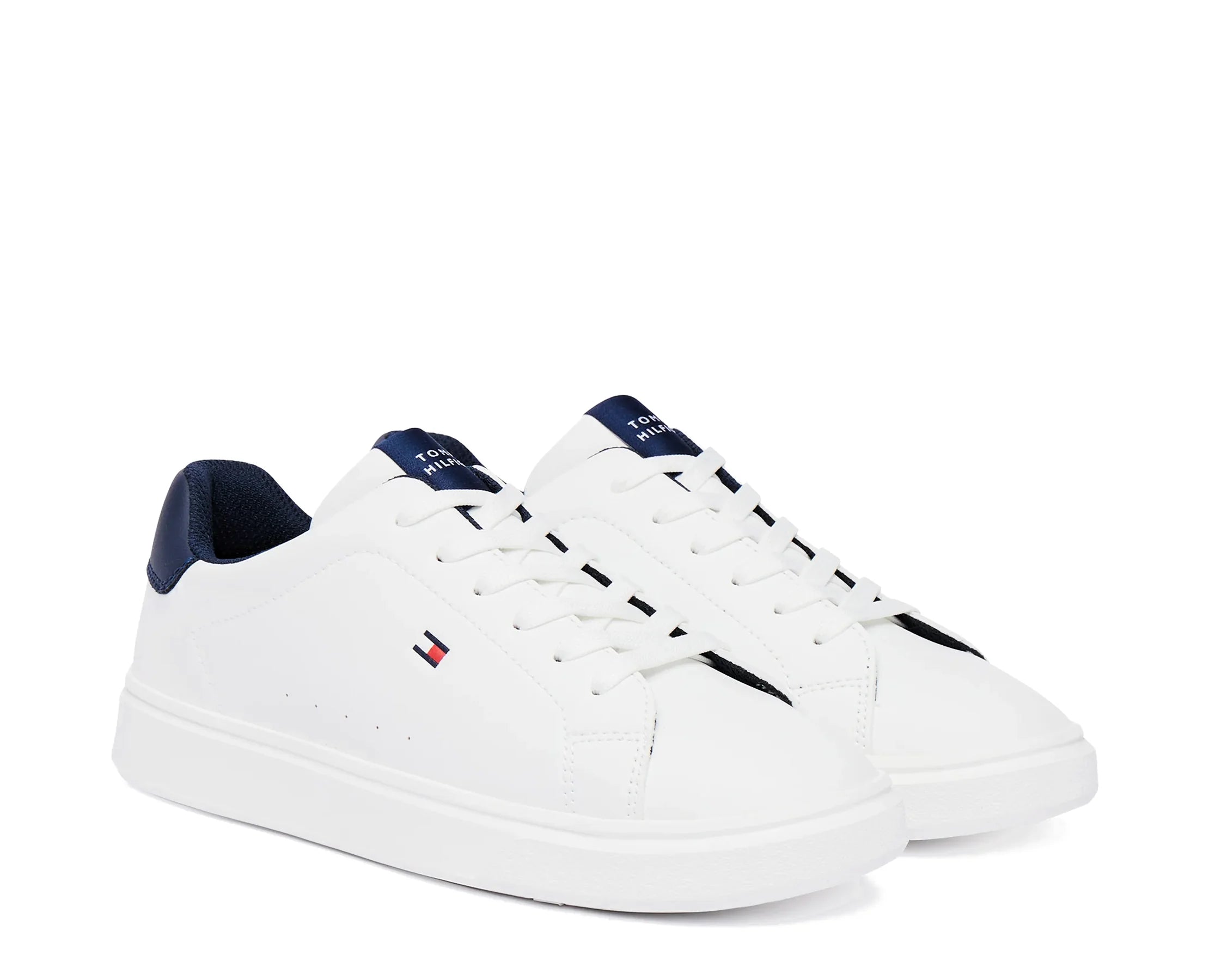 Sapatilhas Tommy Low Cut Lace-Up Branco — par | T3X9-35233-1355X336
