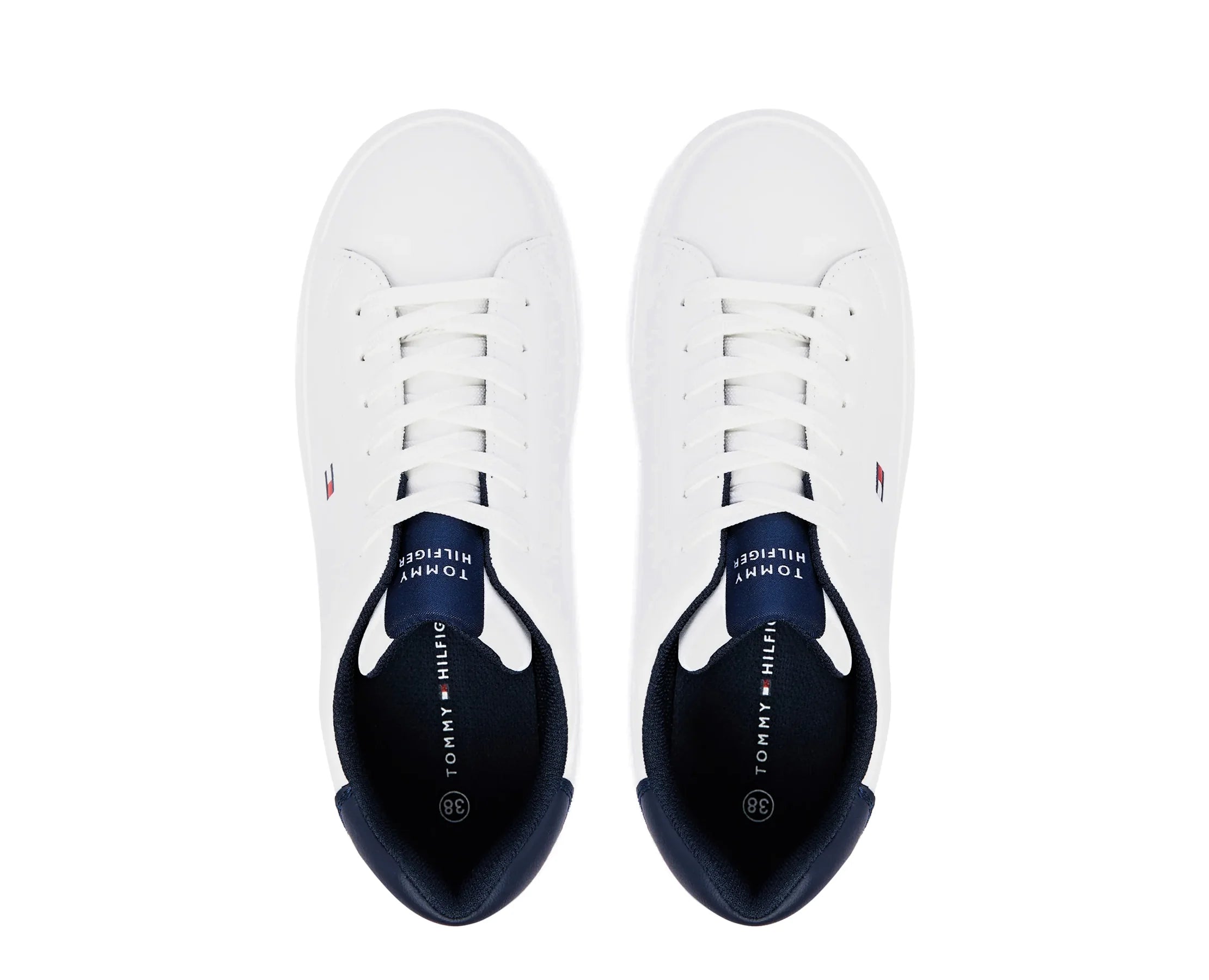 Sapatilhas Tommy Low Cut Lace-Up Branco — vista 6 | T3X9-35233-1355X336