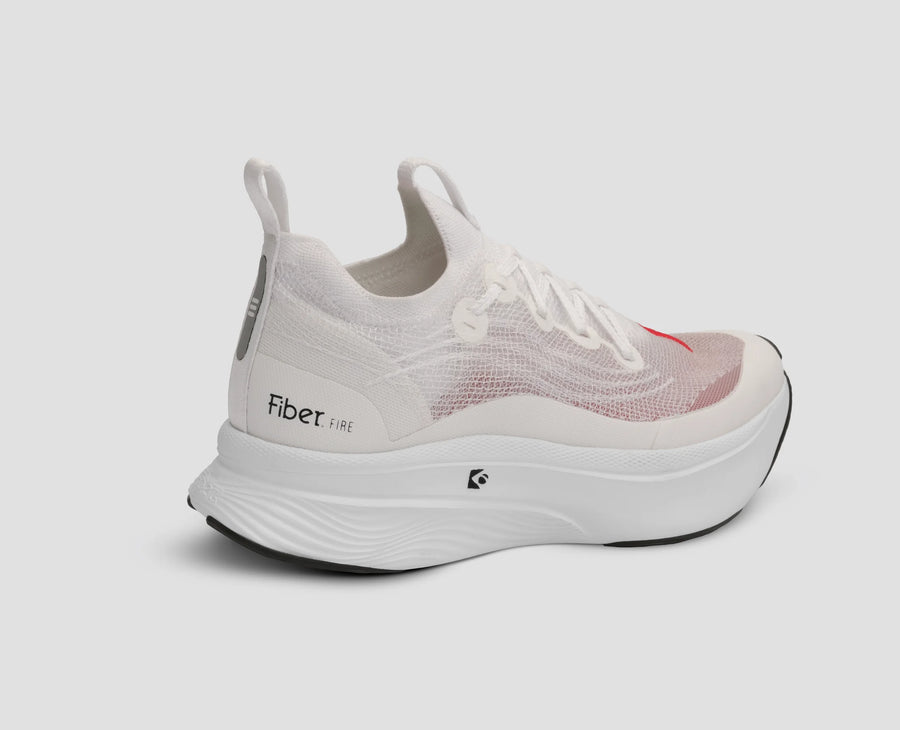 Sapatilhas Fiber Running Fire Branco — perfil interior | TFBRF-WHITE-V2