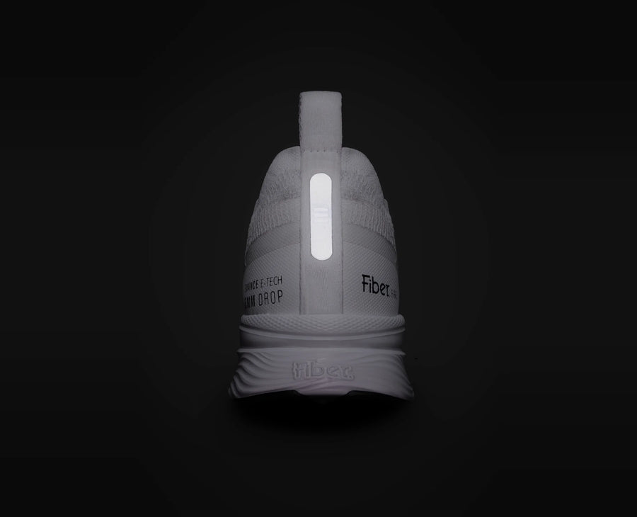 Sapatilhas Fiber Running Fire Branco — traseira | TFBRF-WHITE-V2