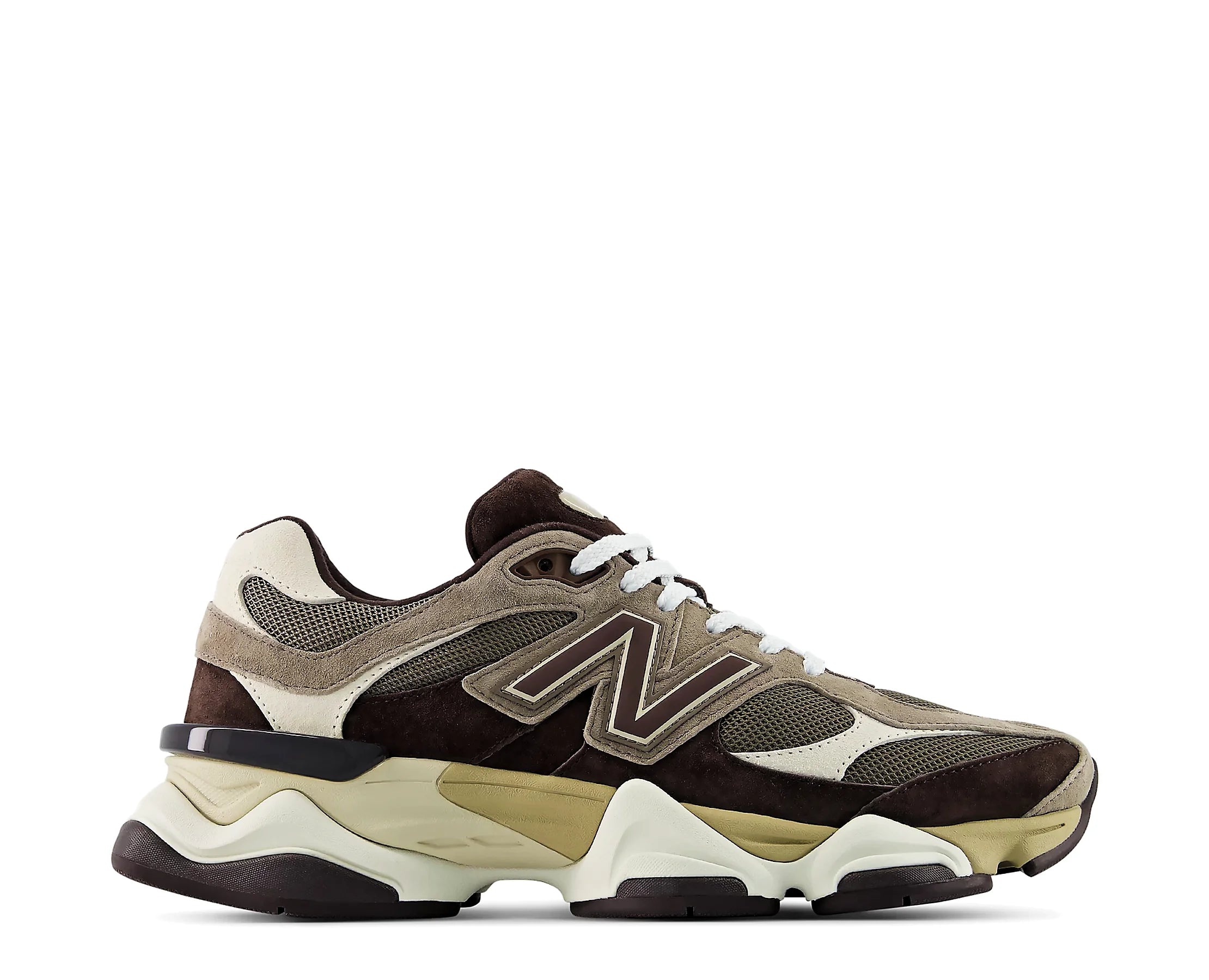 Sapatilhas New Balance 9060 Castanho — perfil exterior | U90601BV