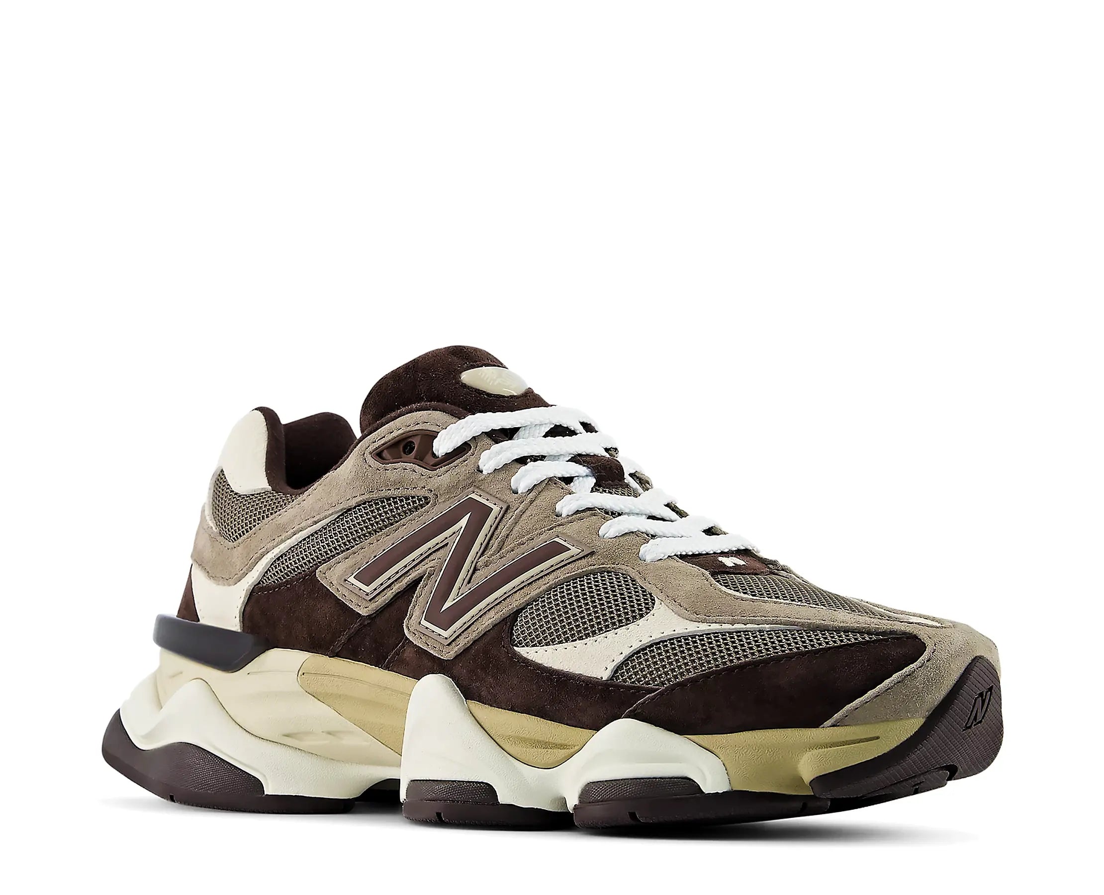Sapatilhas New Balance 9060 Castanho — perfil exterior | U90601BV