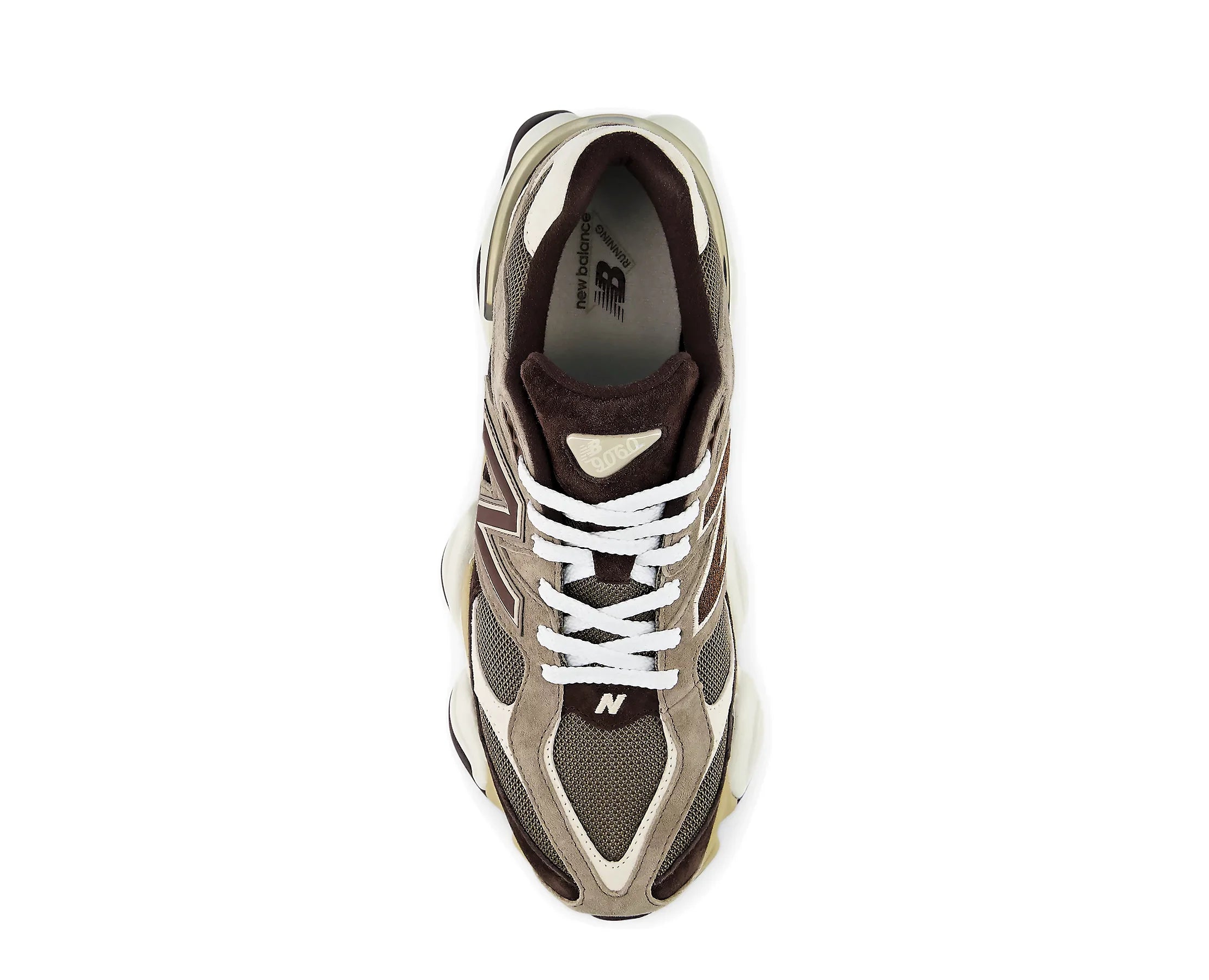 Sapatilhas New Balance 9060 Castanho — vista de topo | U90601BV