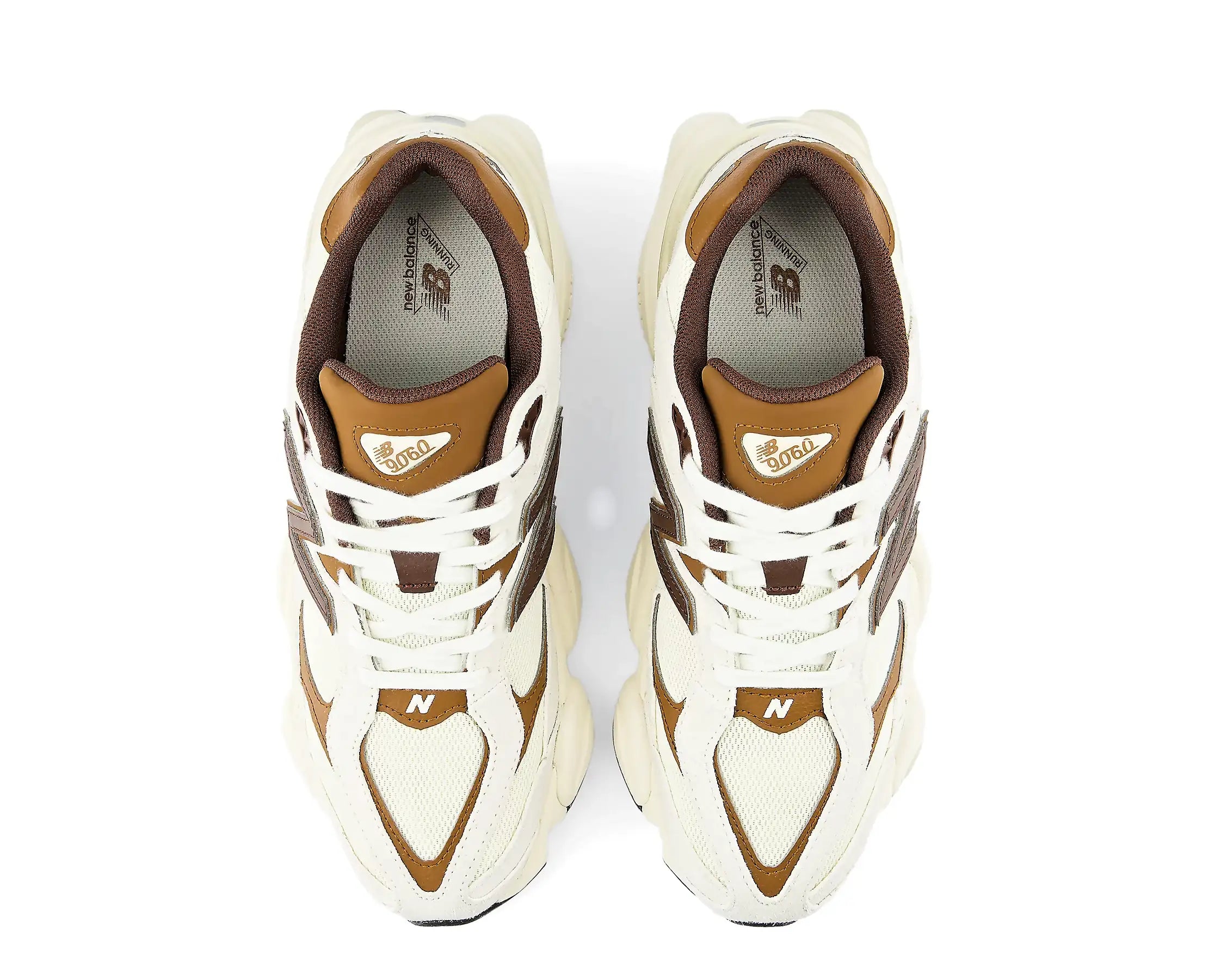 Sapatilhas New Balance 9060 Bege — vista de topo | U90603EG