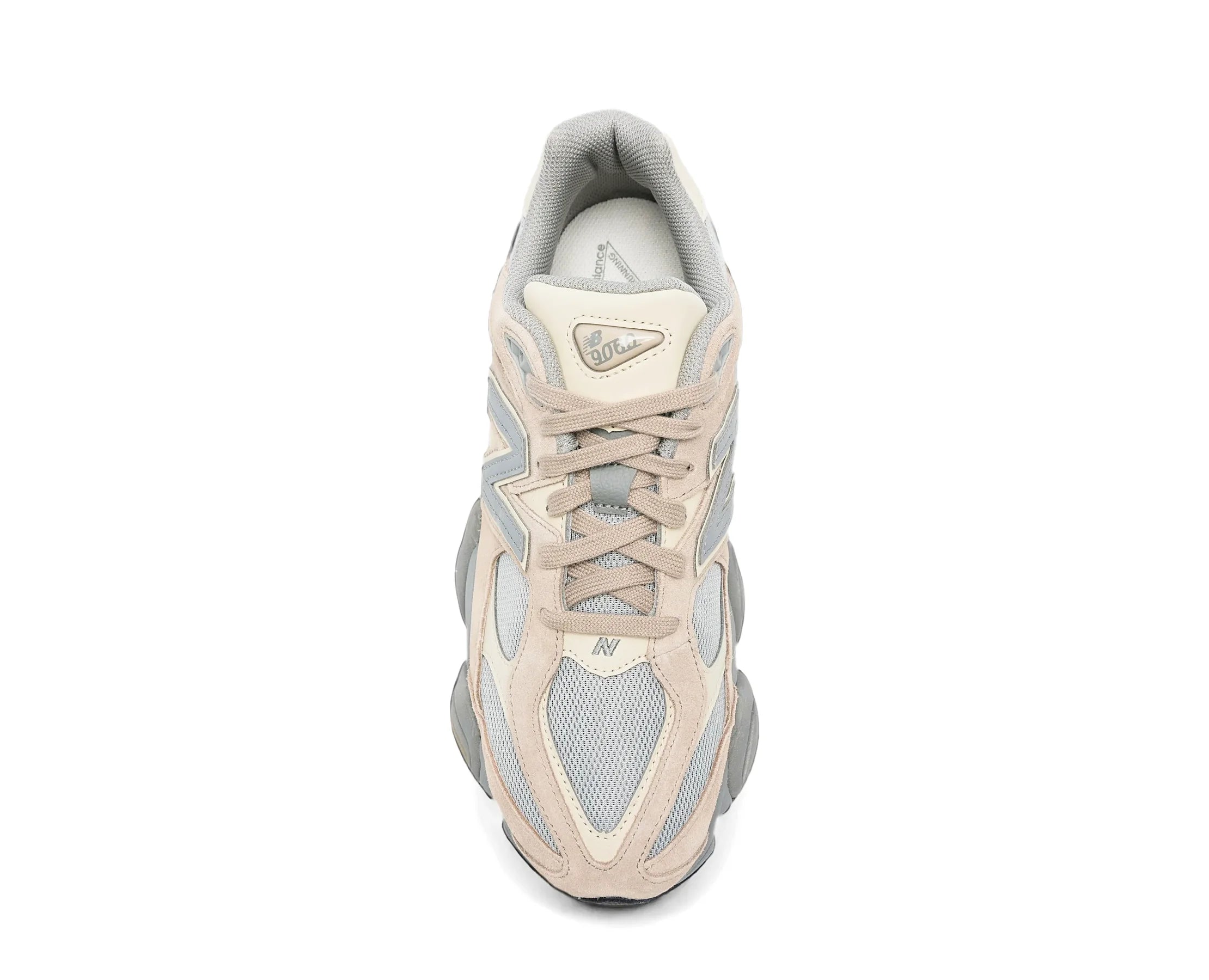 Sapatilhas New Balance 9060 Bege/Cinzento — vista de topo | U90608DB