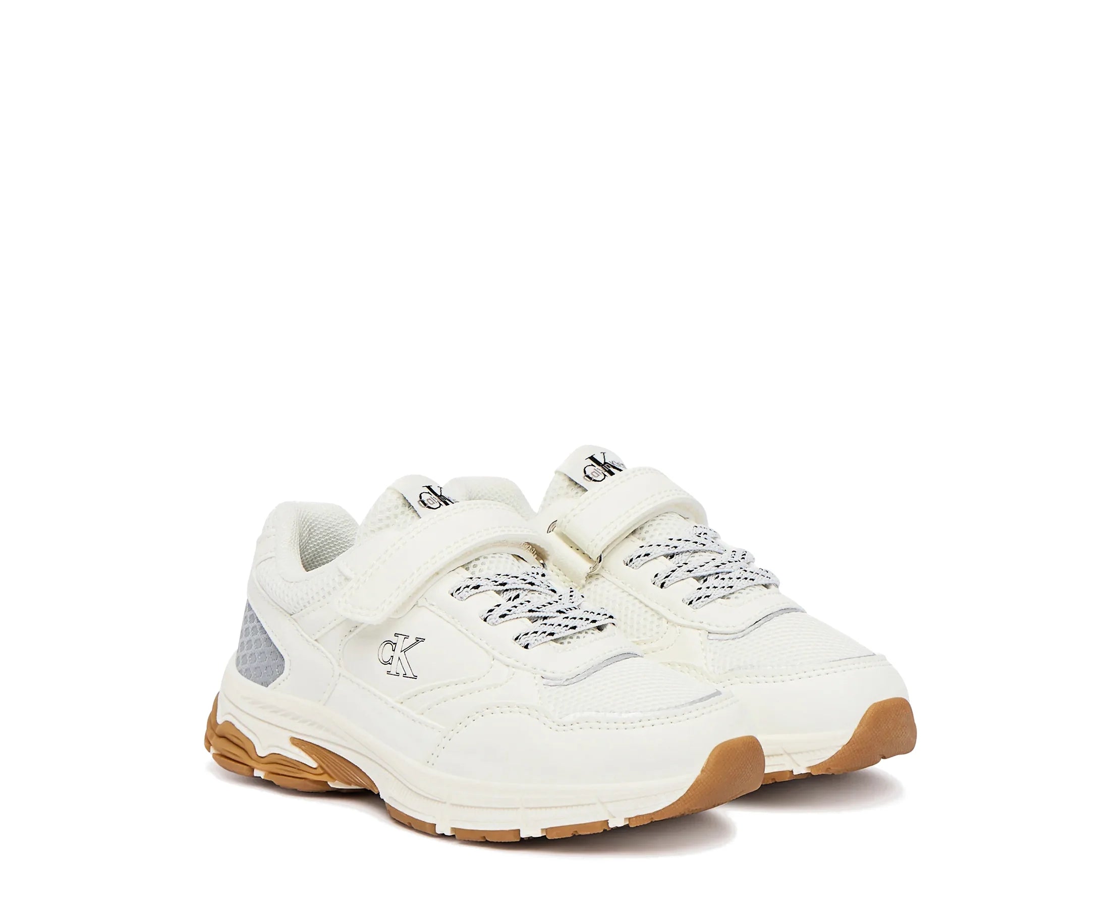 Sapatilhas Calvin Klein Low Cut Velcro Sneaker Bege — vista 3 | V1X9-83483-1695530-