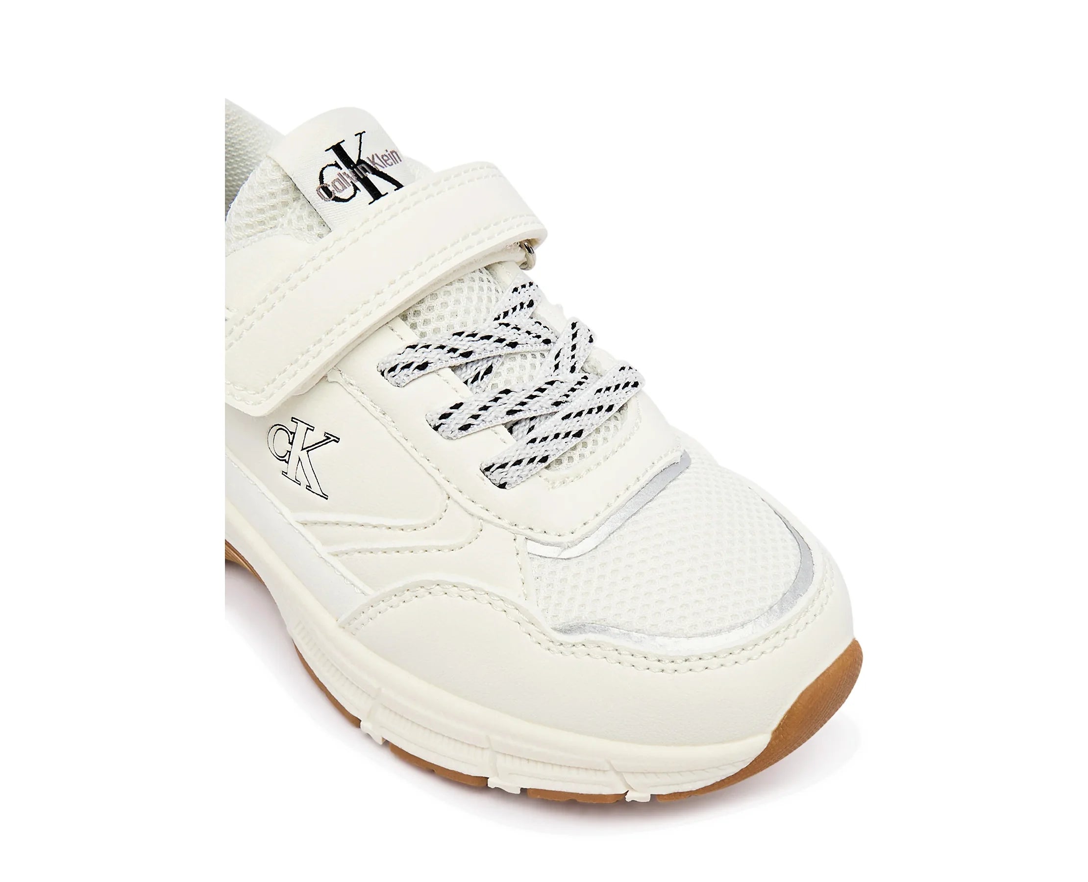 Sapatilhas Calvin Klein Low Cut Velcro Sneaker Bege — vista 6 | V1X9-83483-1695530-