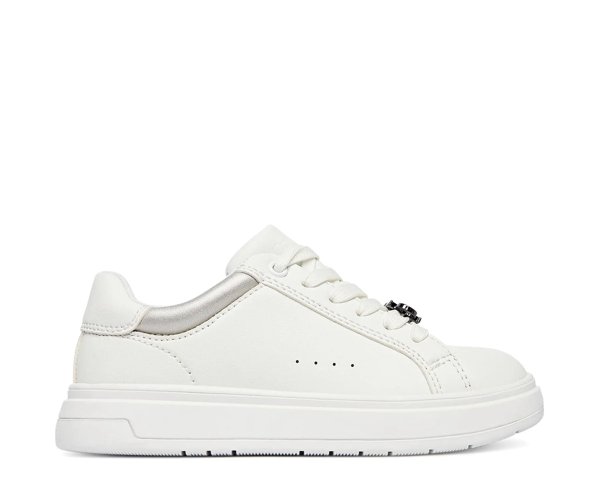Sapatilhas Calvin Klein Low Cut Lace-Up Sneaker Branco — perfil exterior | V3A9-83390-1355X025