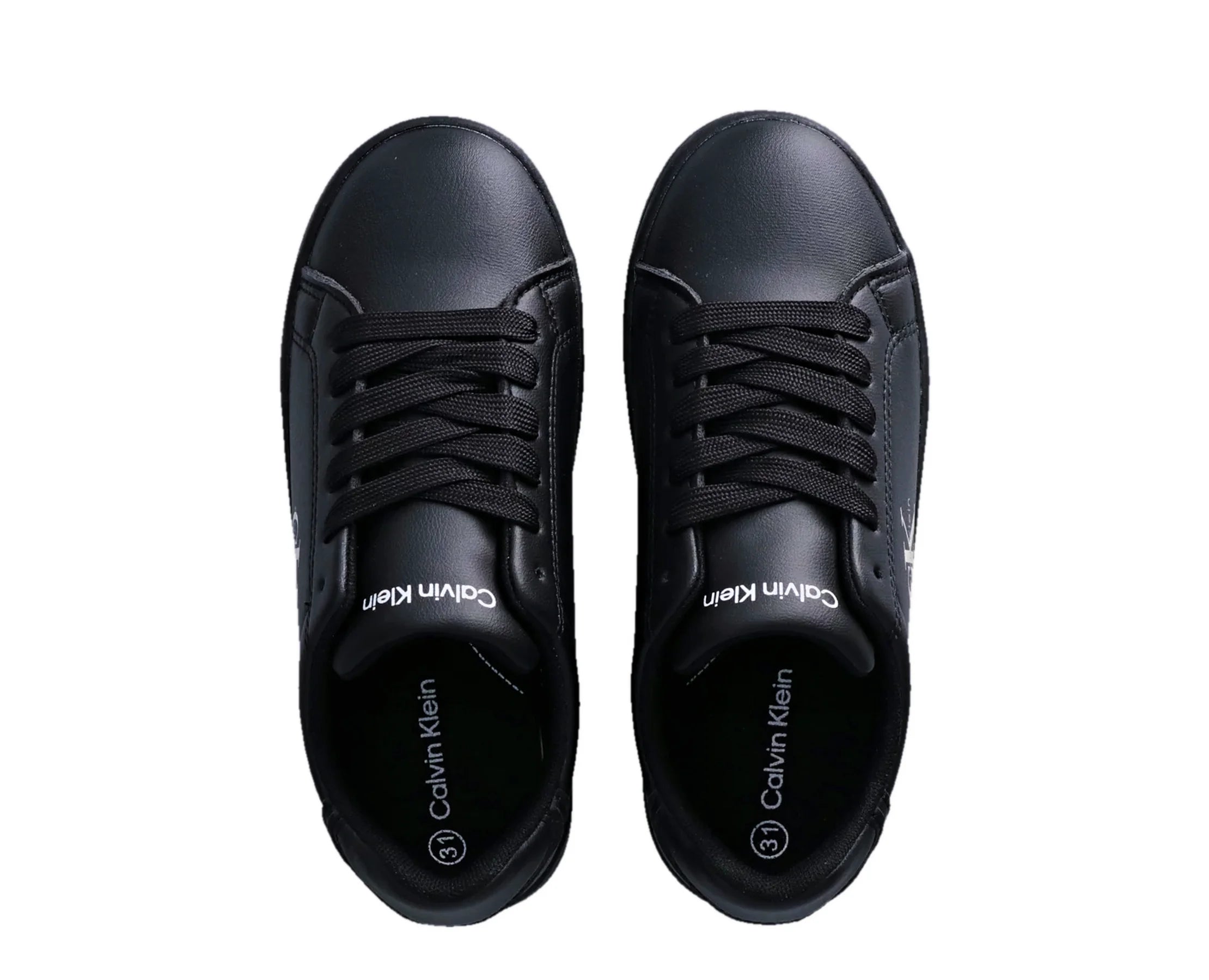 Sapatilhas Calvin Klein Low Cut Lace-Up Sneaker Preto — vista 4 | V3X9-83447-1355999-