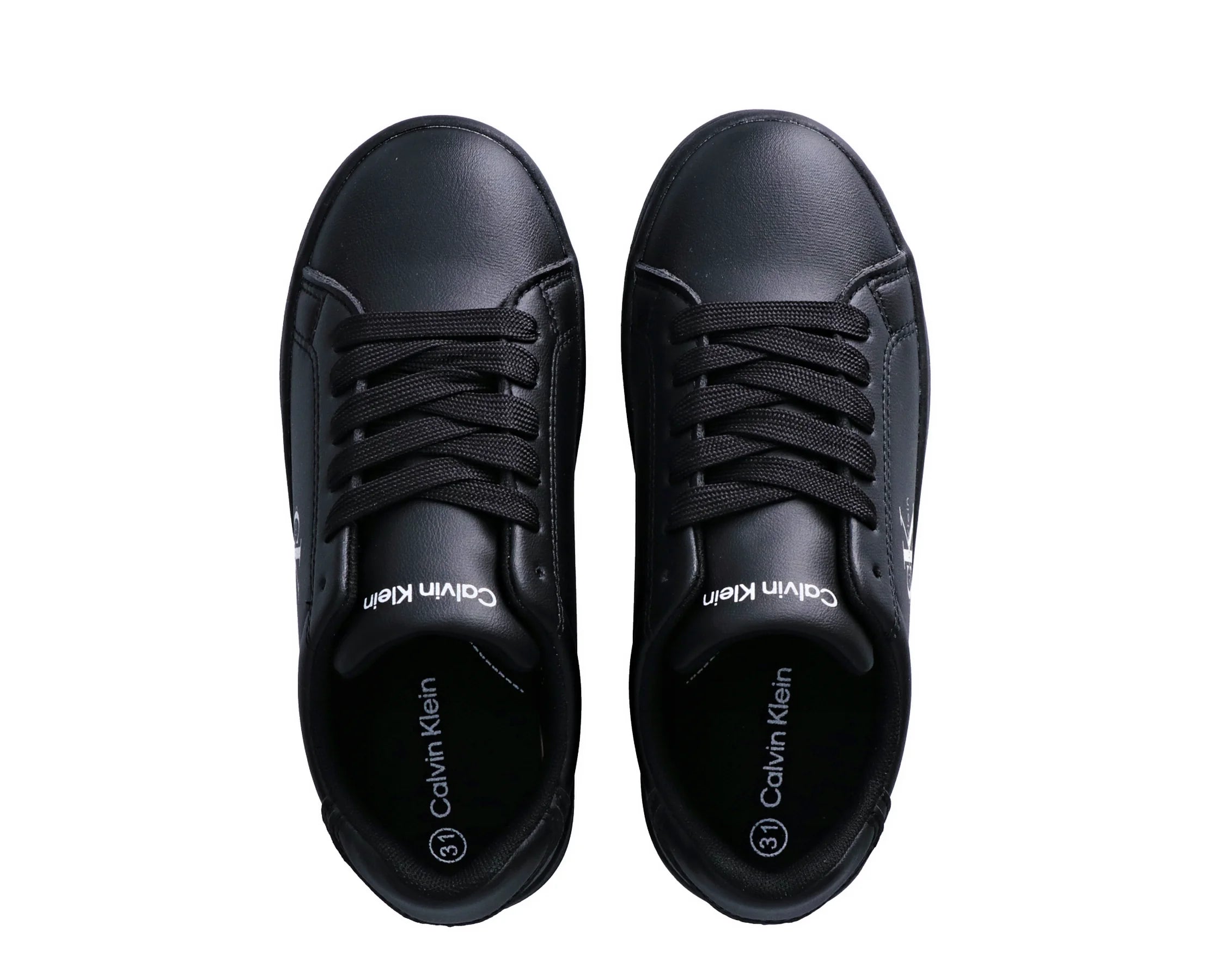 Sapatilhas Calvin Klein Low Cut Lace-Up Sneaker Preto — vista 3 | V3X9-83447-1355999-