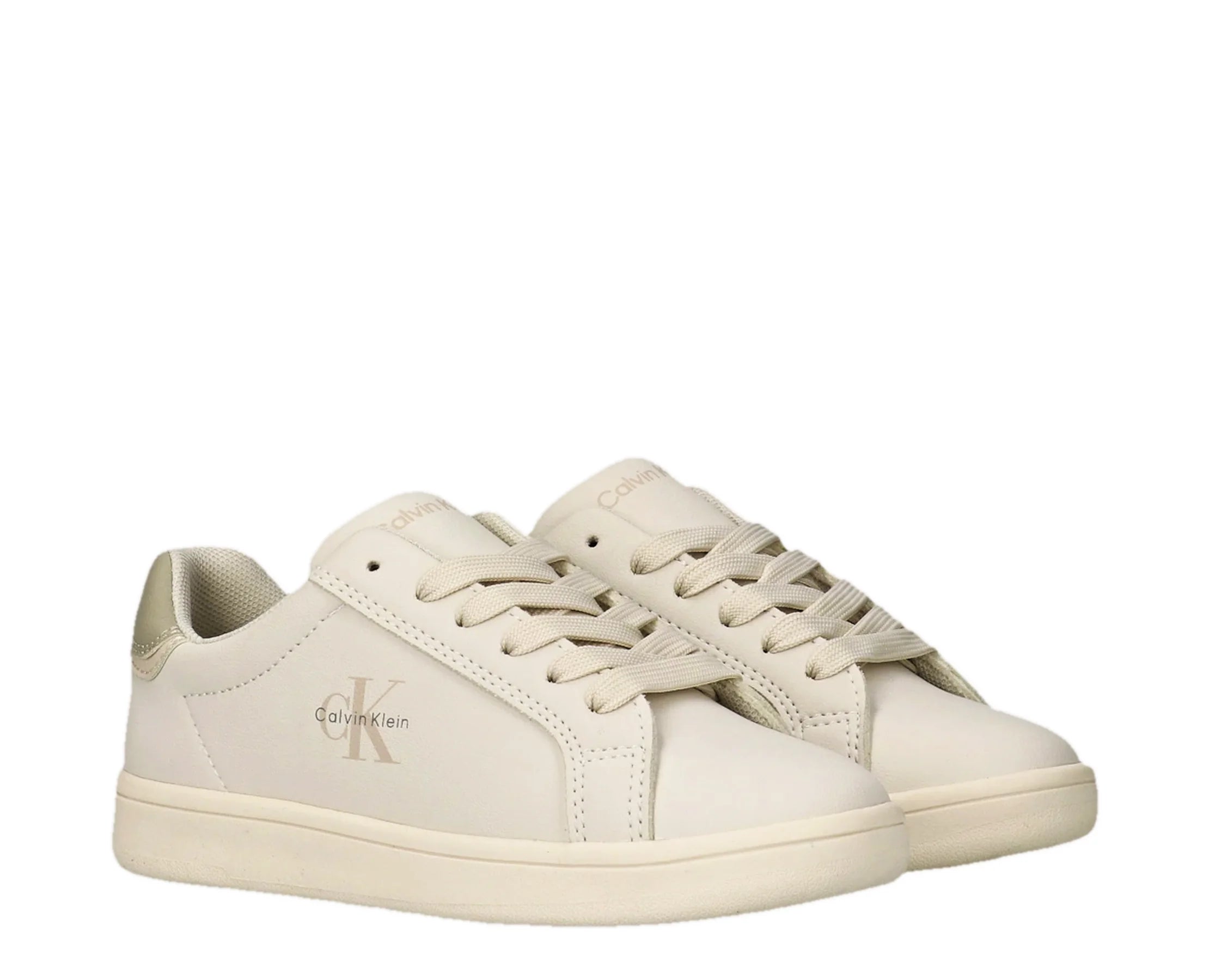 Sapatilhas Calvin Klein Low Cut Lace-Up Sneaker Branco — par | V3X9-83447-1355Y639