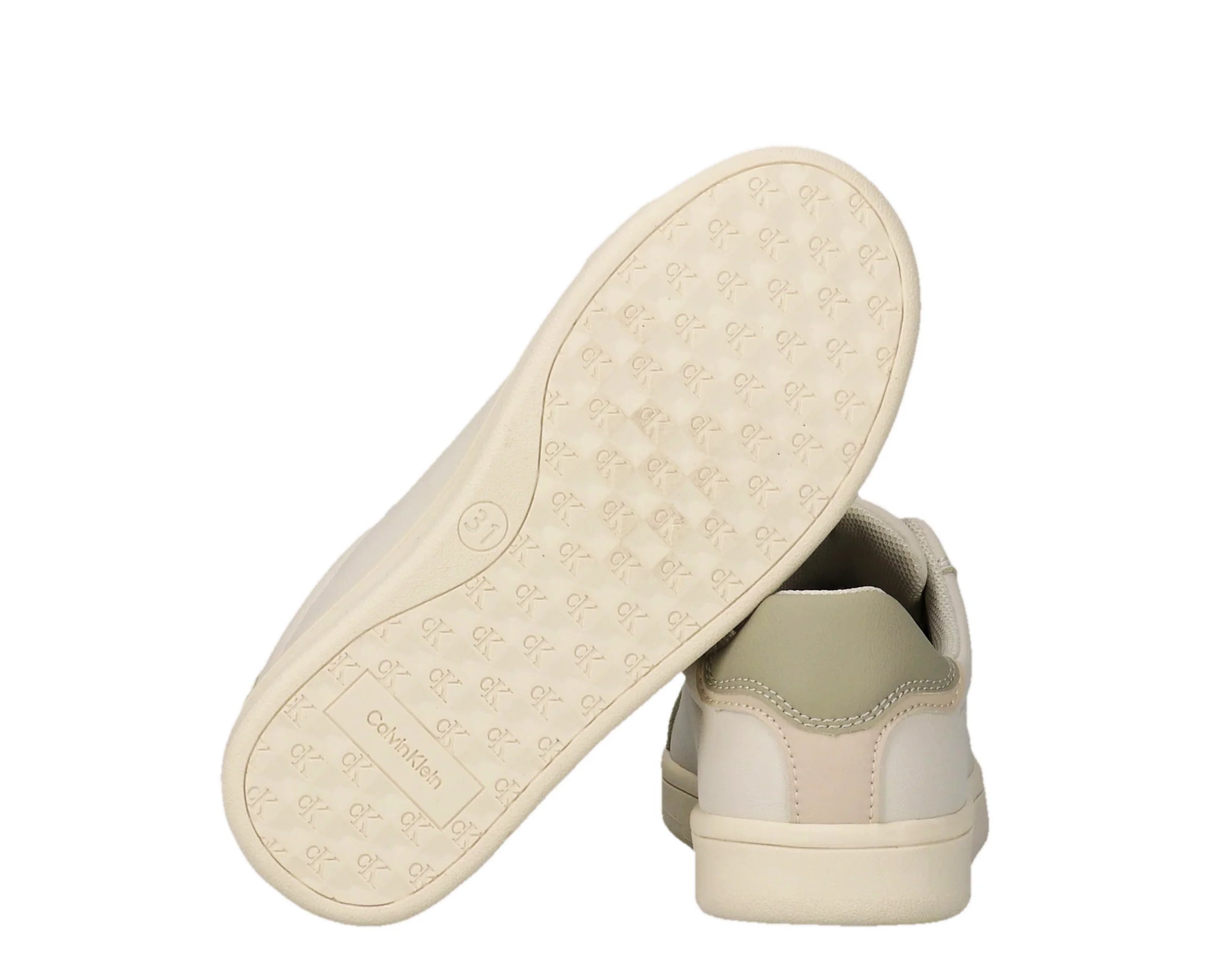Sapatilhas Calvin Klein Low Cut Lace-Up Sneaker Branco — sola | V3X9-83447-1355Y639