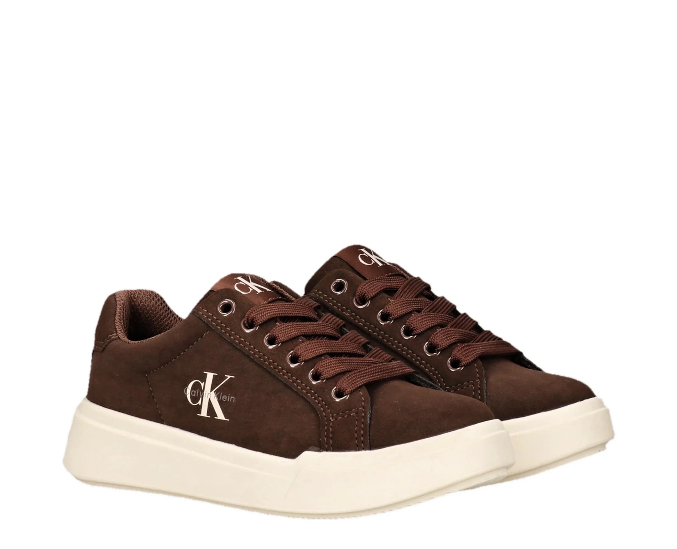 Sapatilhas Calvin Klein Low Cut Lace-Up Castanho — vista 2 | V3X9-83472-0315525-