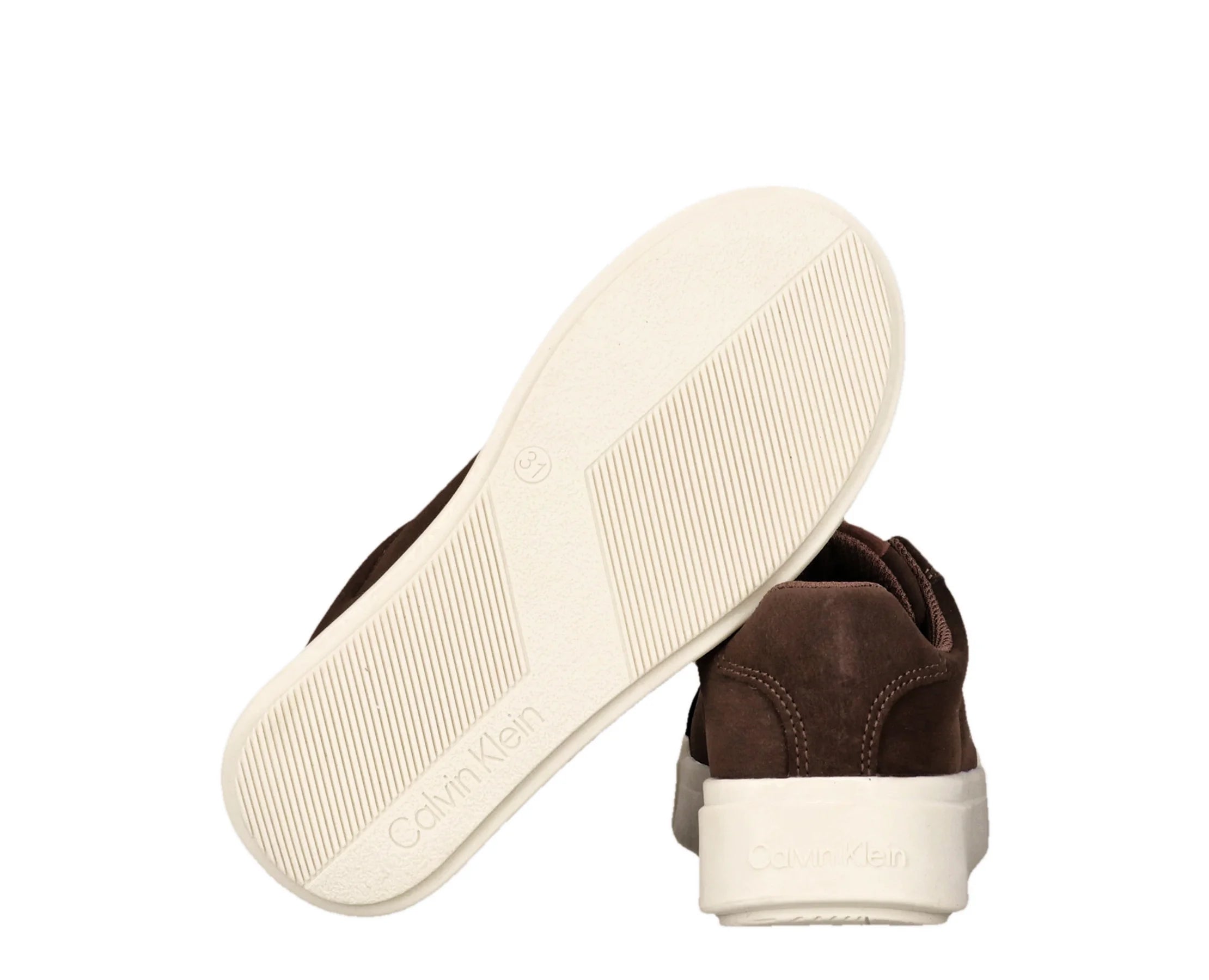 Sapatilhas Calvin Klein Low Cut Lace-Up Castanho — vista 3 | V3X9-83472-0315525-