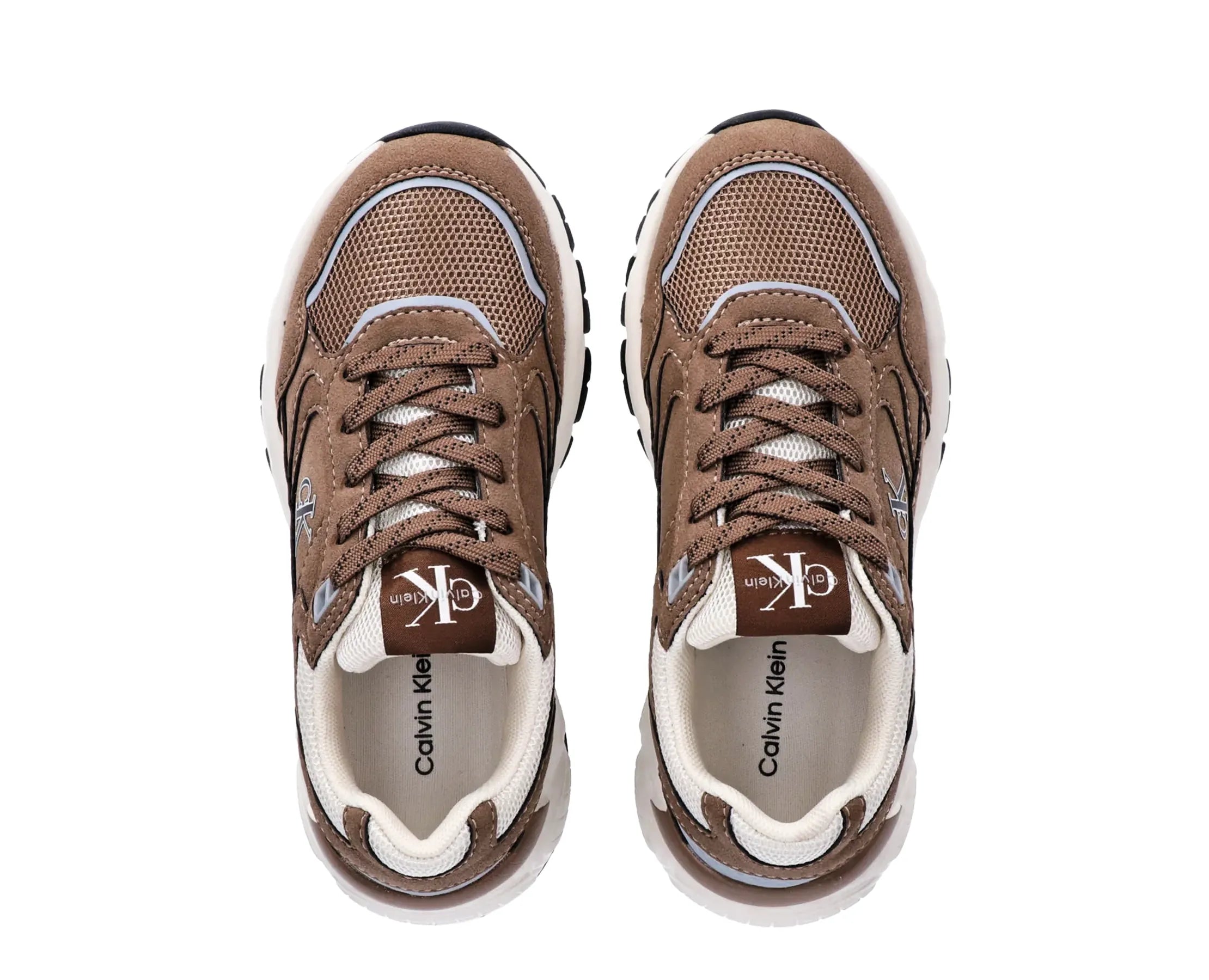 Sapatilhas Calvin Klein Low Cut Lace-Up Castanho — vista 4 | V3X9-83485-1960582-