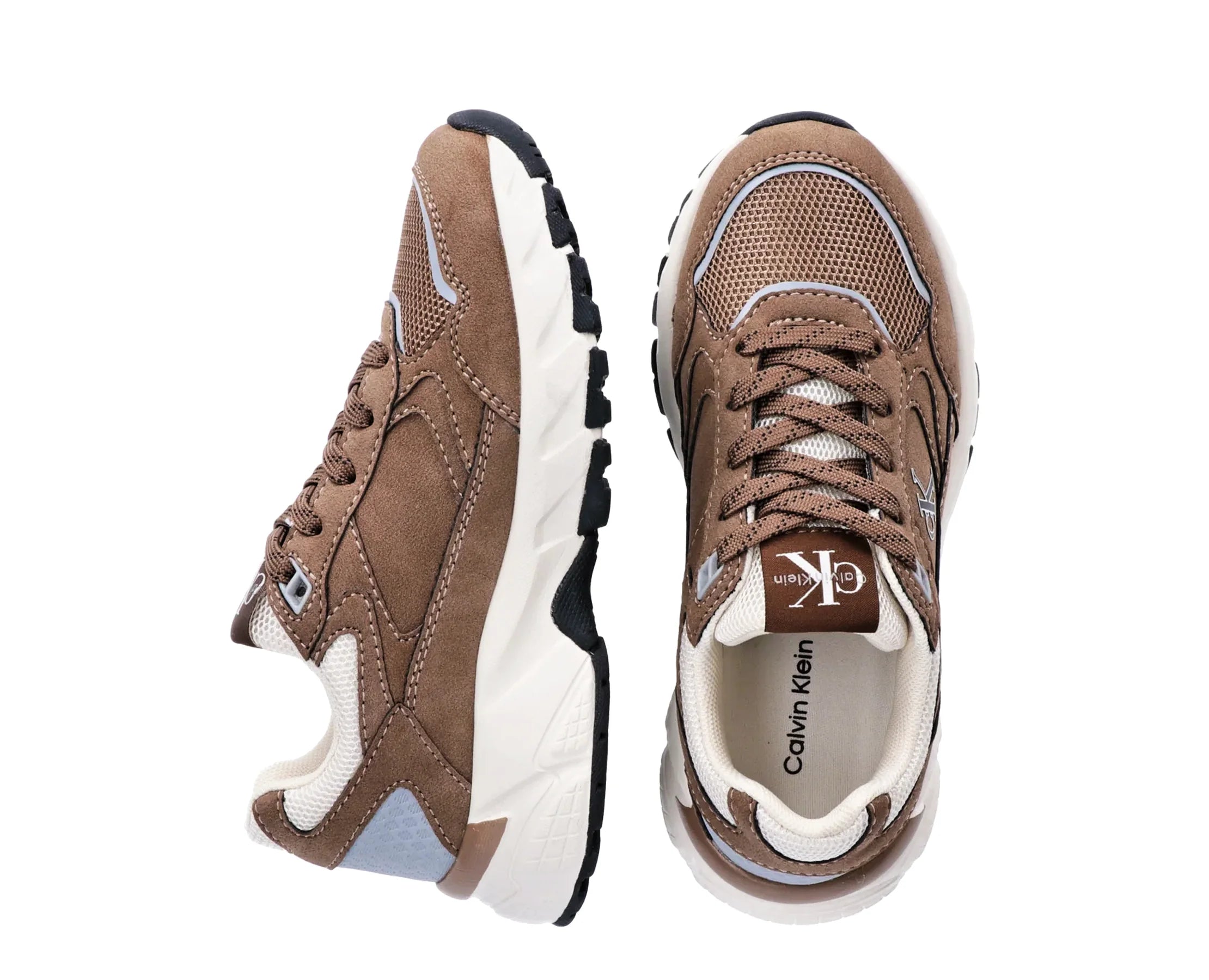 Sapatilhas Calvin Klein Low Cut Lace-Up Castanho — vista 5 | V3X9-83485-1960582-