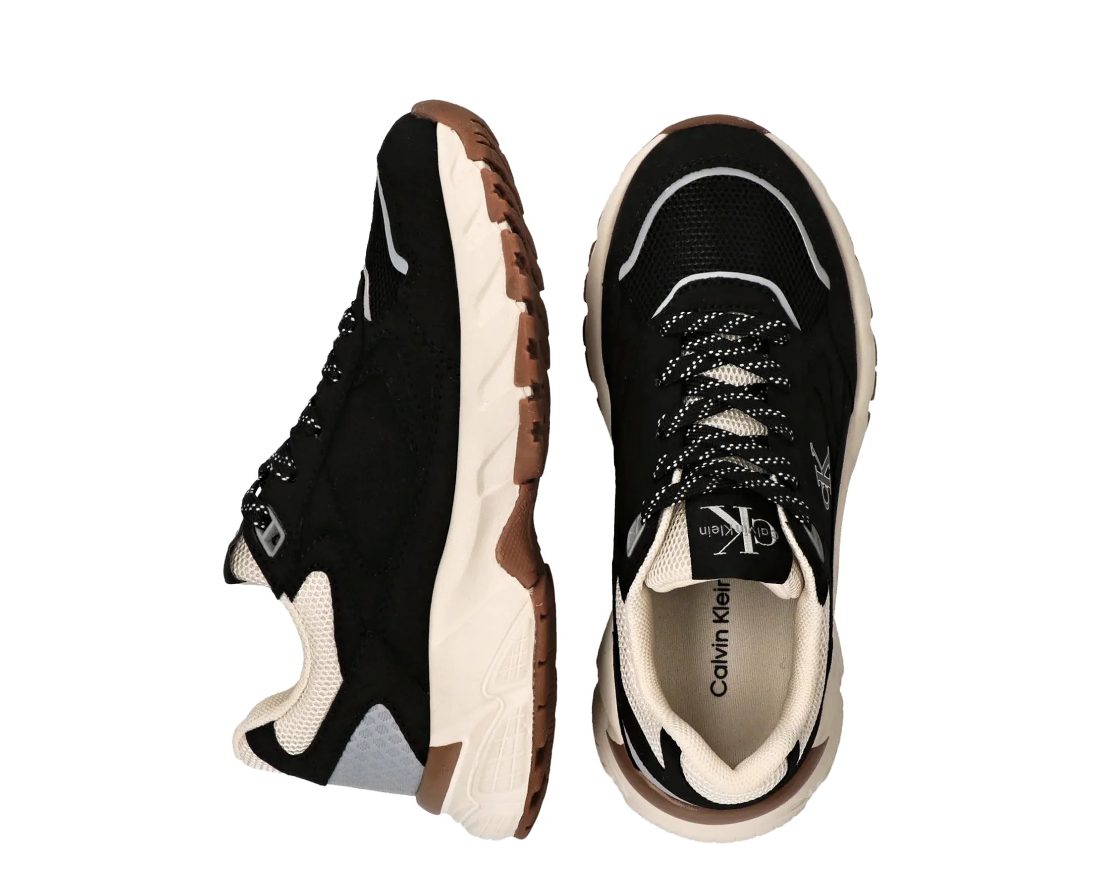 Sapatilhas Calvin Klein Low Cut Lace-Up Preto — vista 5 | V3X9-83485-1960999-