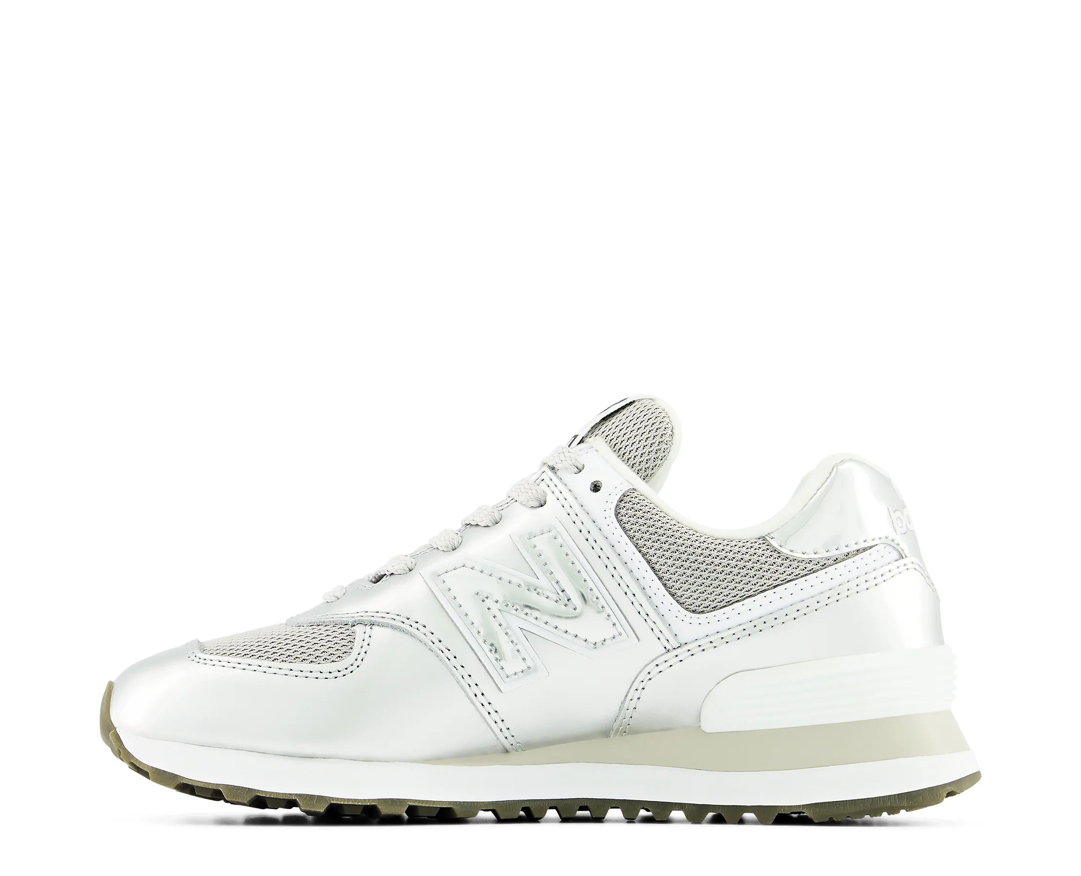 Sapatilhas New Balance 574 Prata — perfil exterior | W574428