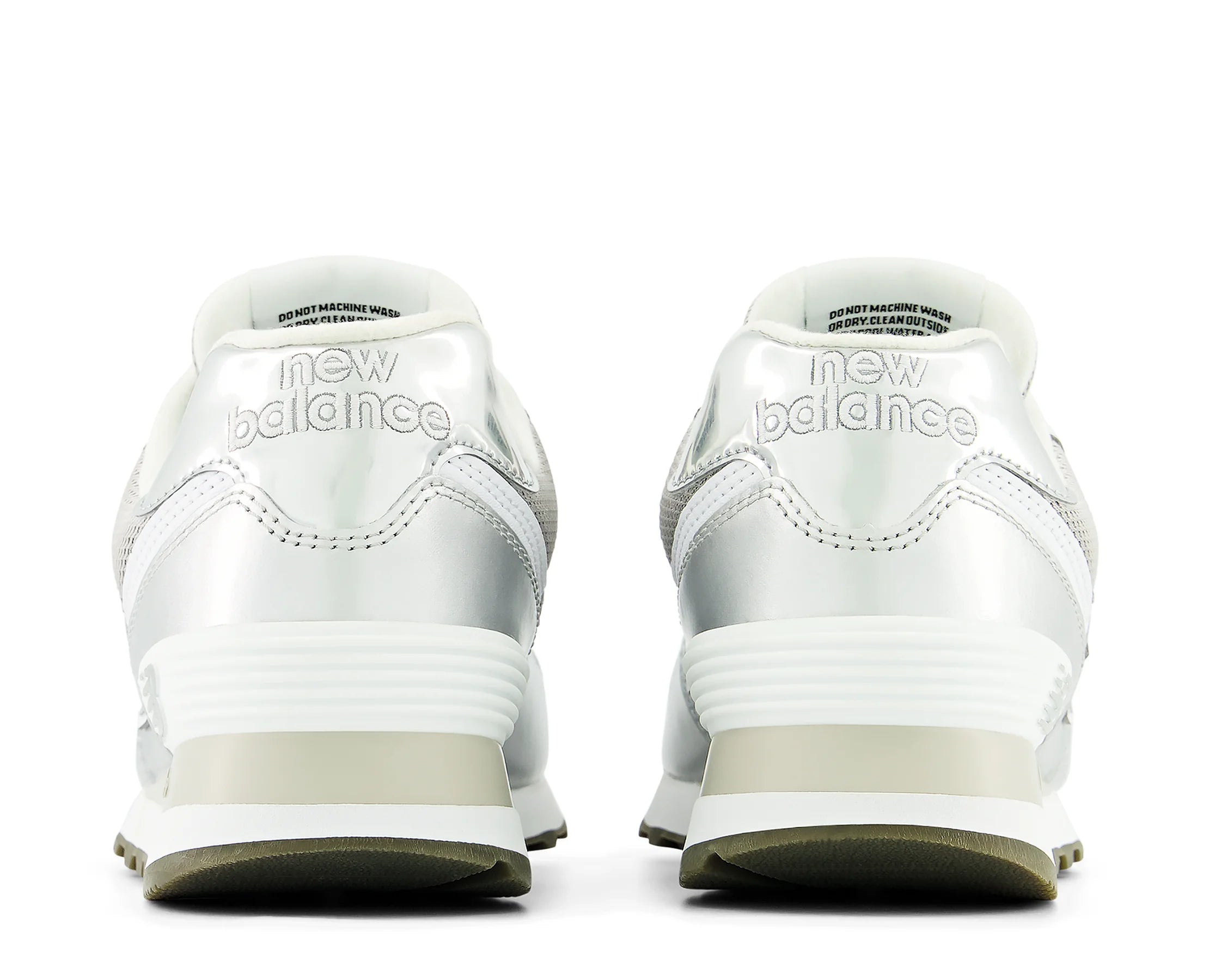 Sapatilhas New Balance 574 Prata — traseira | W574428