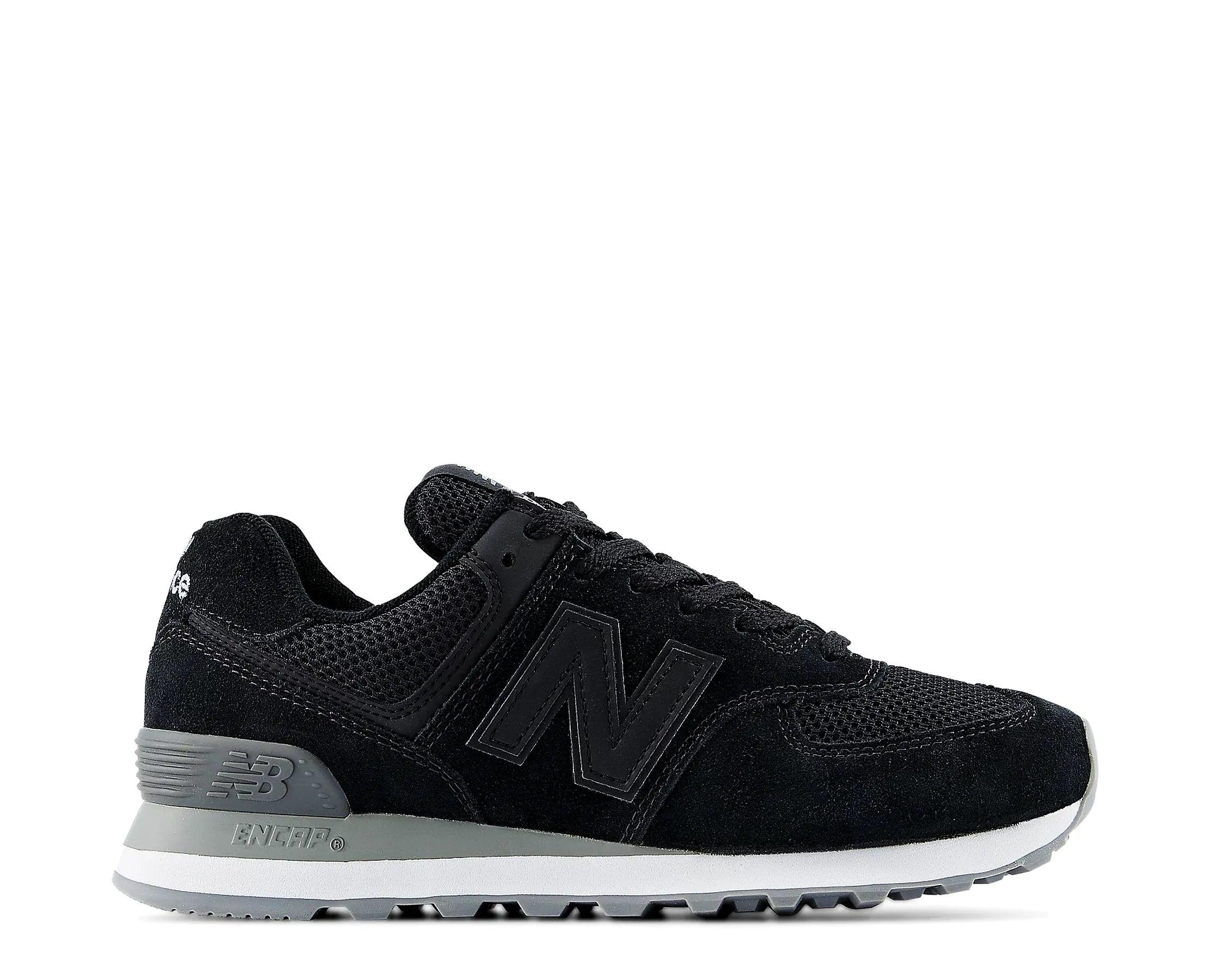 Sapatilhas New Balance 574 Preto — perfil exterior | W574EL