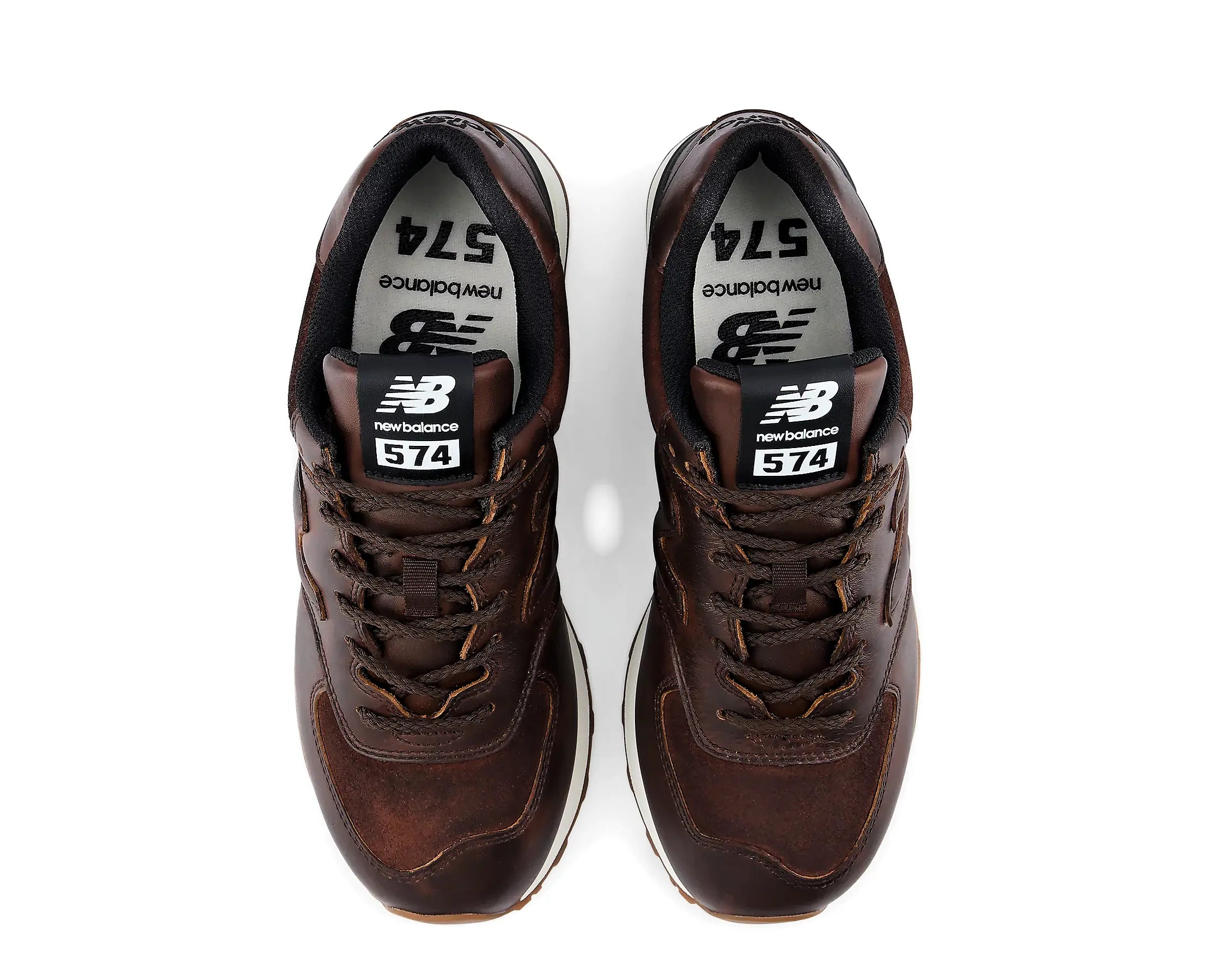 Sapatilhas New Balance 574 Castanho — vista de topo | W574HM
