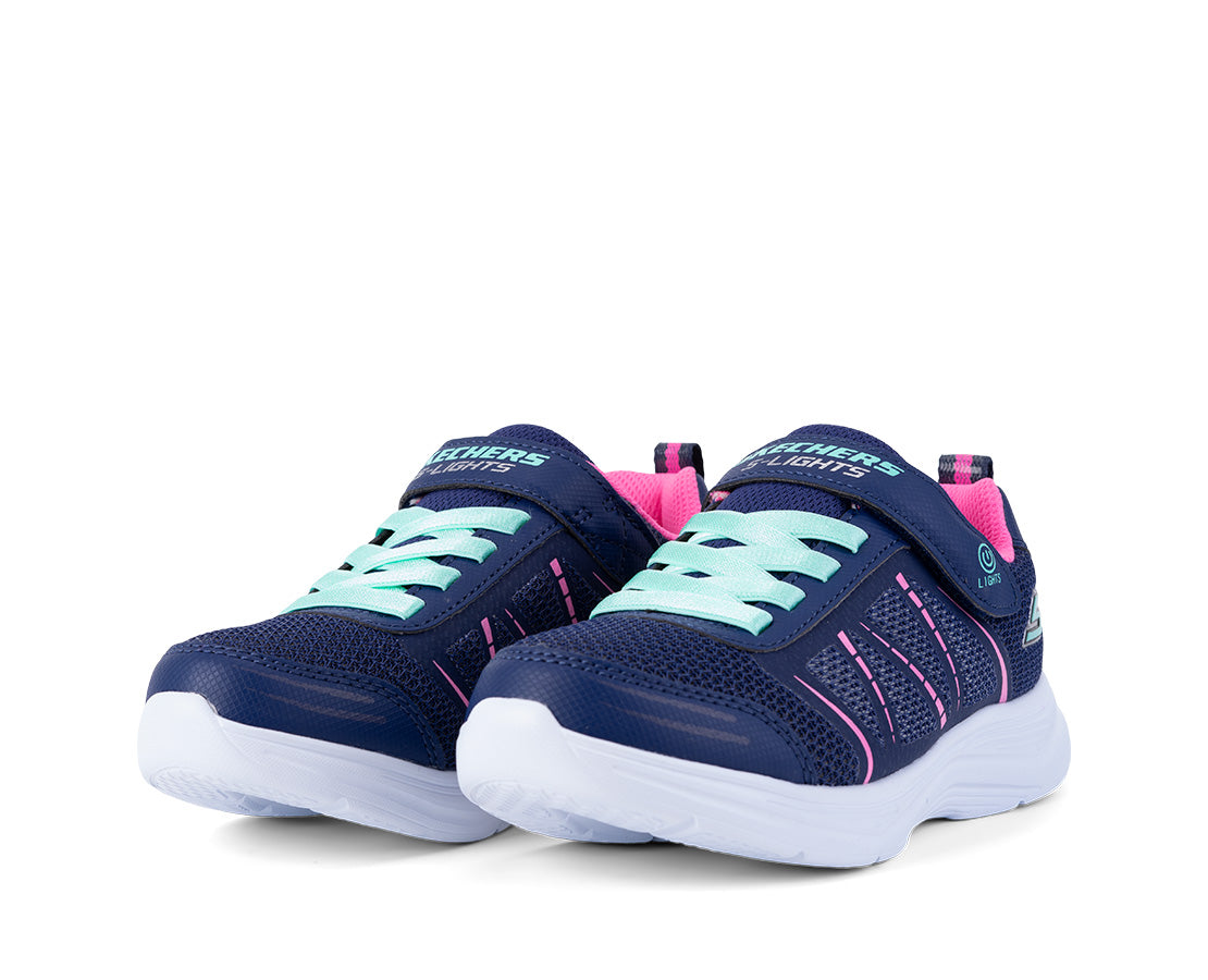 Skechers Glimmer Kicks Lights MAR/AZ/RS - 302302L-NVY-831