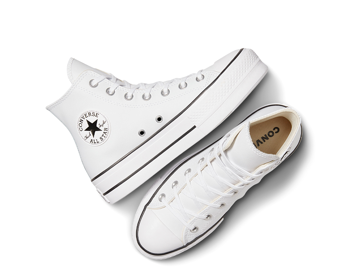 Converse Chuck Taylor All Star Clean Platform Couro BR - 561676C-90