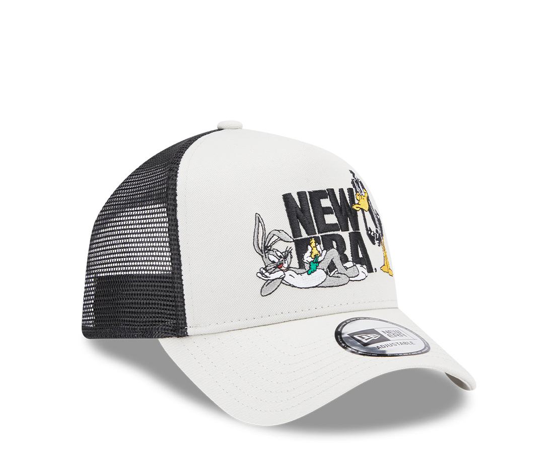 New Era Warner Brothers Bugs Bunny Daffy Duck Stone A-Frame Trucker BR/PR - 60364248E-117