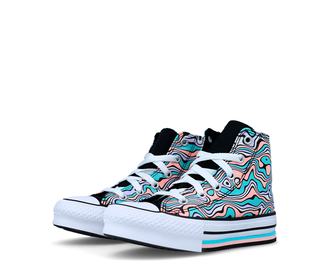 Converse Chuck Taylor All Star Eva Lift Color Swirl AZ/RS/BR - A01019C-645