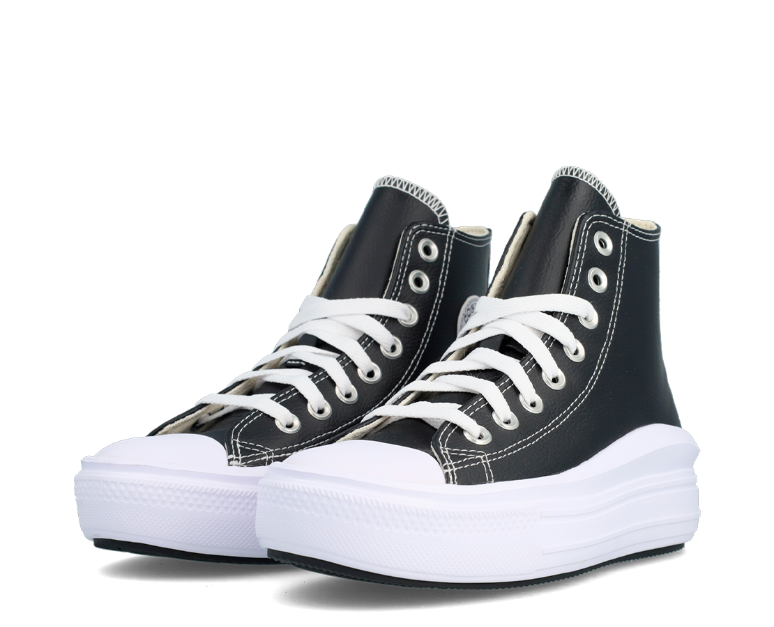 Converse Chuck Taylor All Star Move Platform Foundational Leather Black White PR/BR - A04294C-249