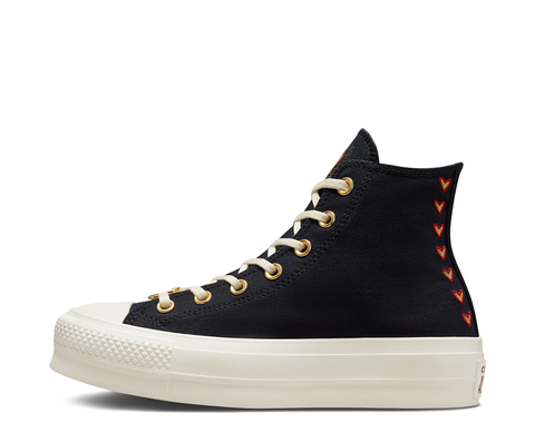 Converse Chuck Taylor All Star Lift Platform High Hearts Black PR/BJ - A05138C-248